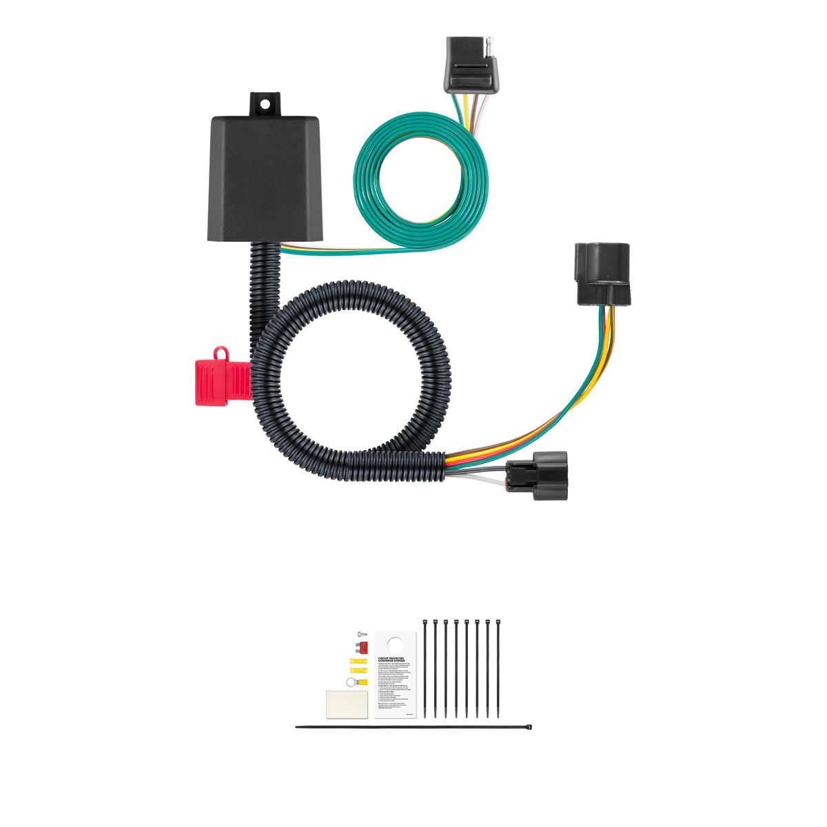CURT 56346 Vehicle-Side Custom 4-Pin Trailer Wiring Harness, Fits Select Hyundai Santa Fe thumbnail 0