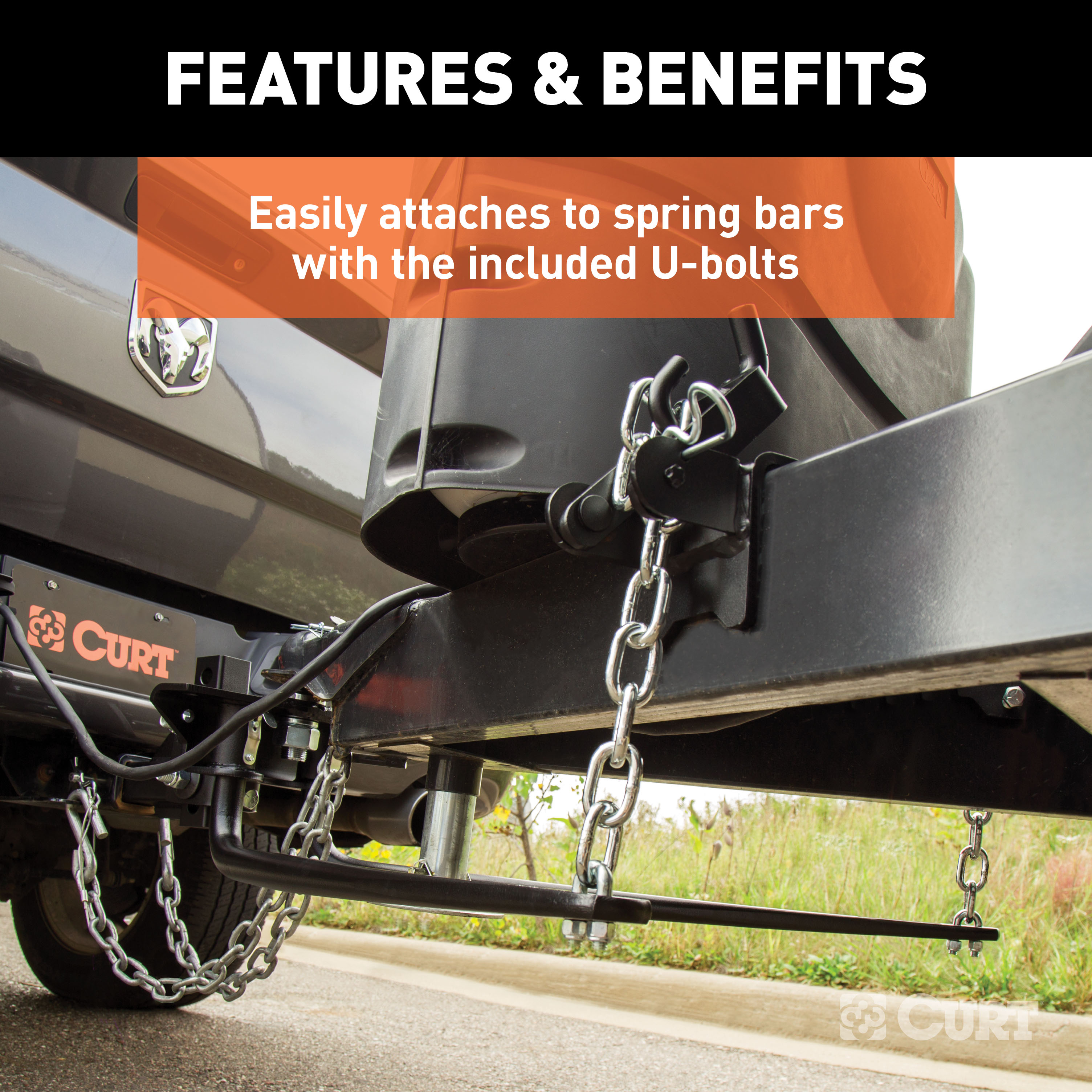 CURT 17111 Replacement Weight Distribution Hitch Chain Kit thumbnail 2