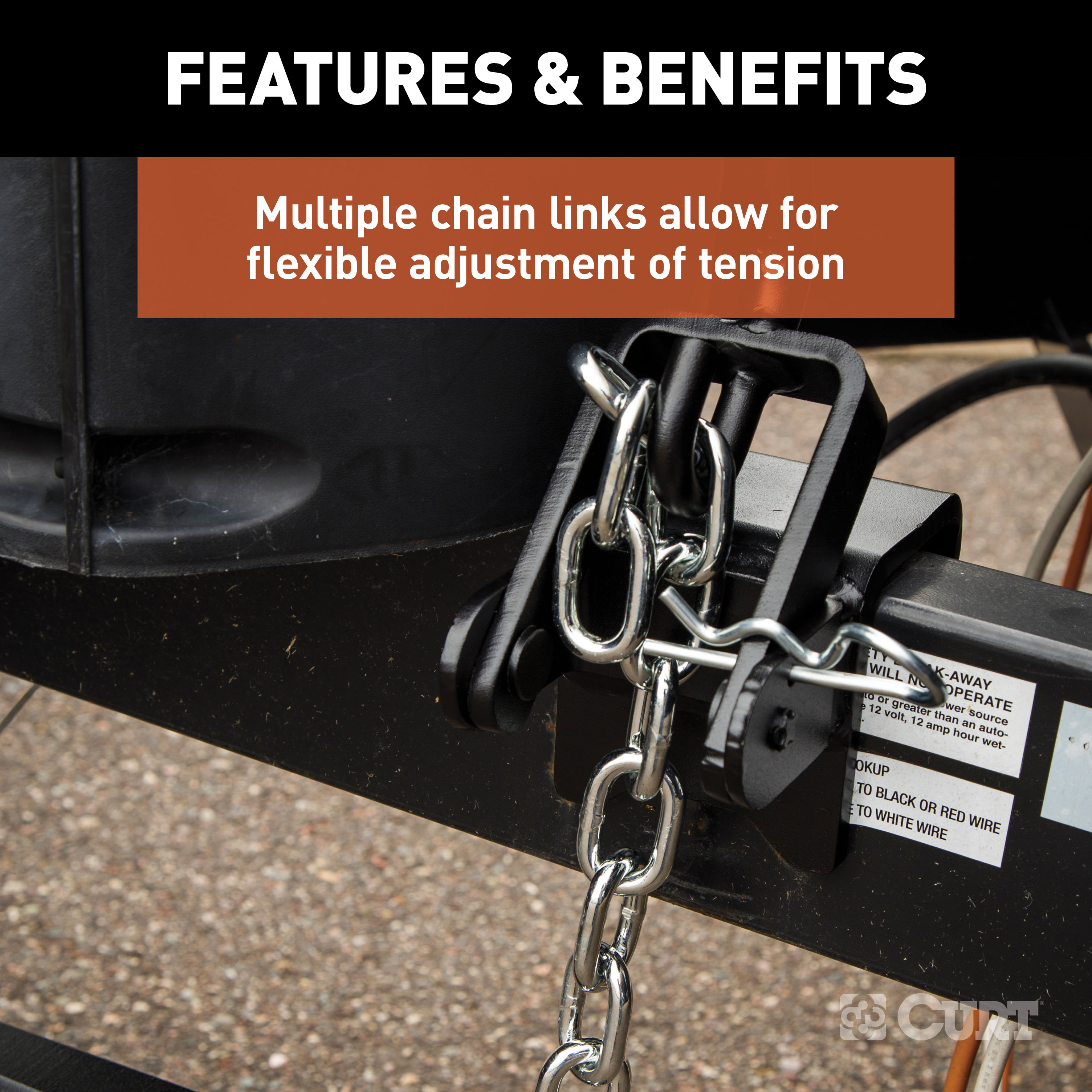 CURT 17111 Replacement Weight Distribution Hitch Chain Kit thumbnail 3