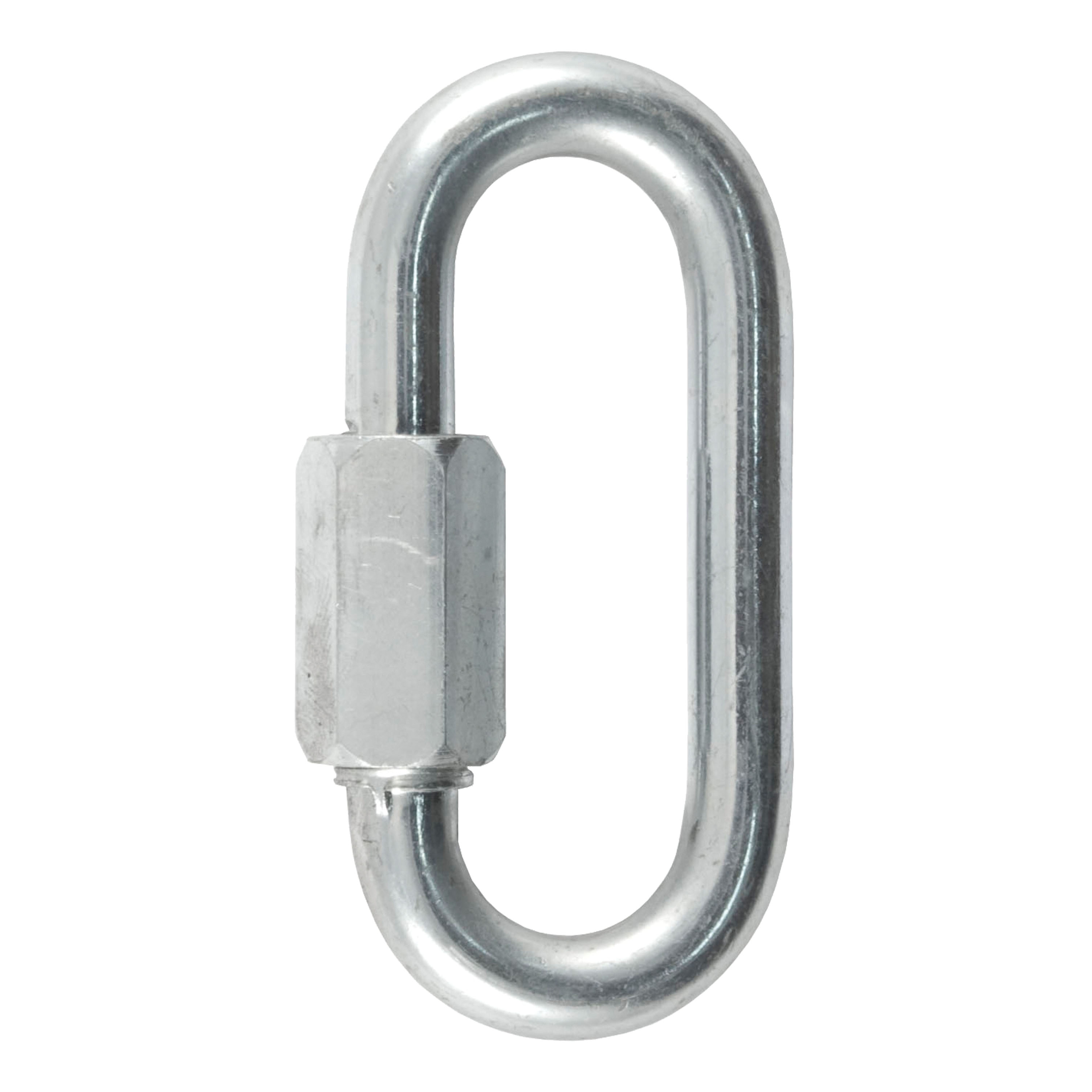 CURT 82901 Threaded Quick Link Trailer Safety Chain Hook Carabiner Clip, 5/16-Inch Diameter, 8,800 lbs Break Strength thumbnail 0