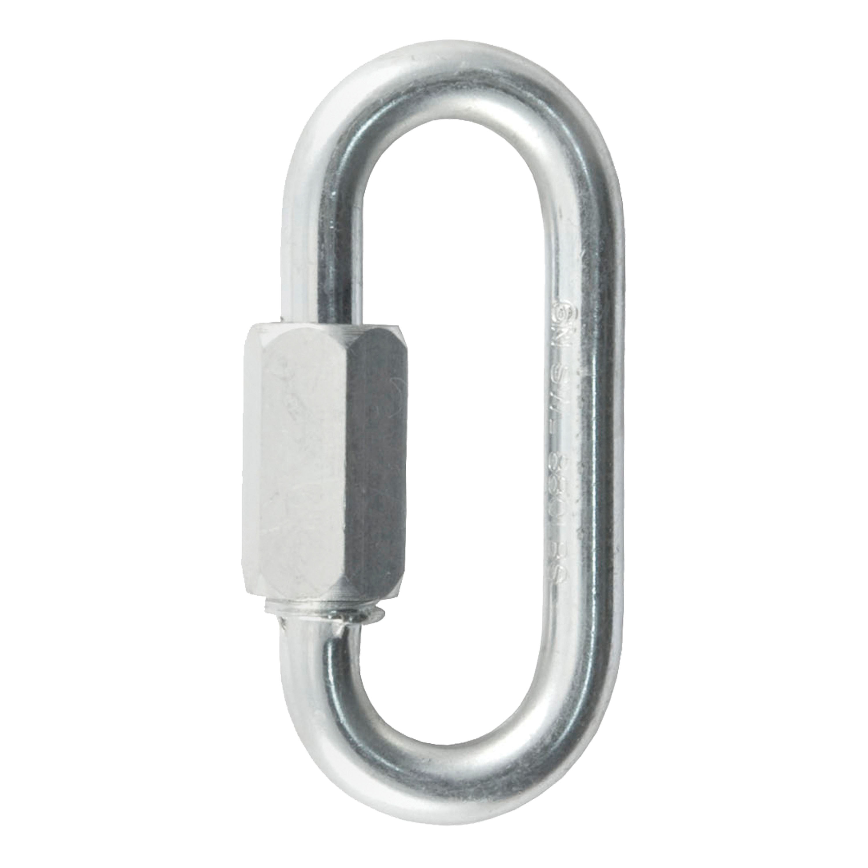 CURT 82610 Threaded Quick Link Trailer Safety Chain Hook Carabiner Clip, 1/4-Inch Diameter, 4,400 lbs Break Strength thumbnail 0