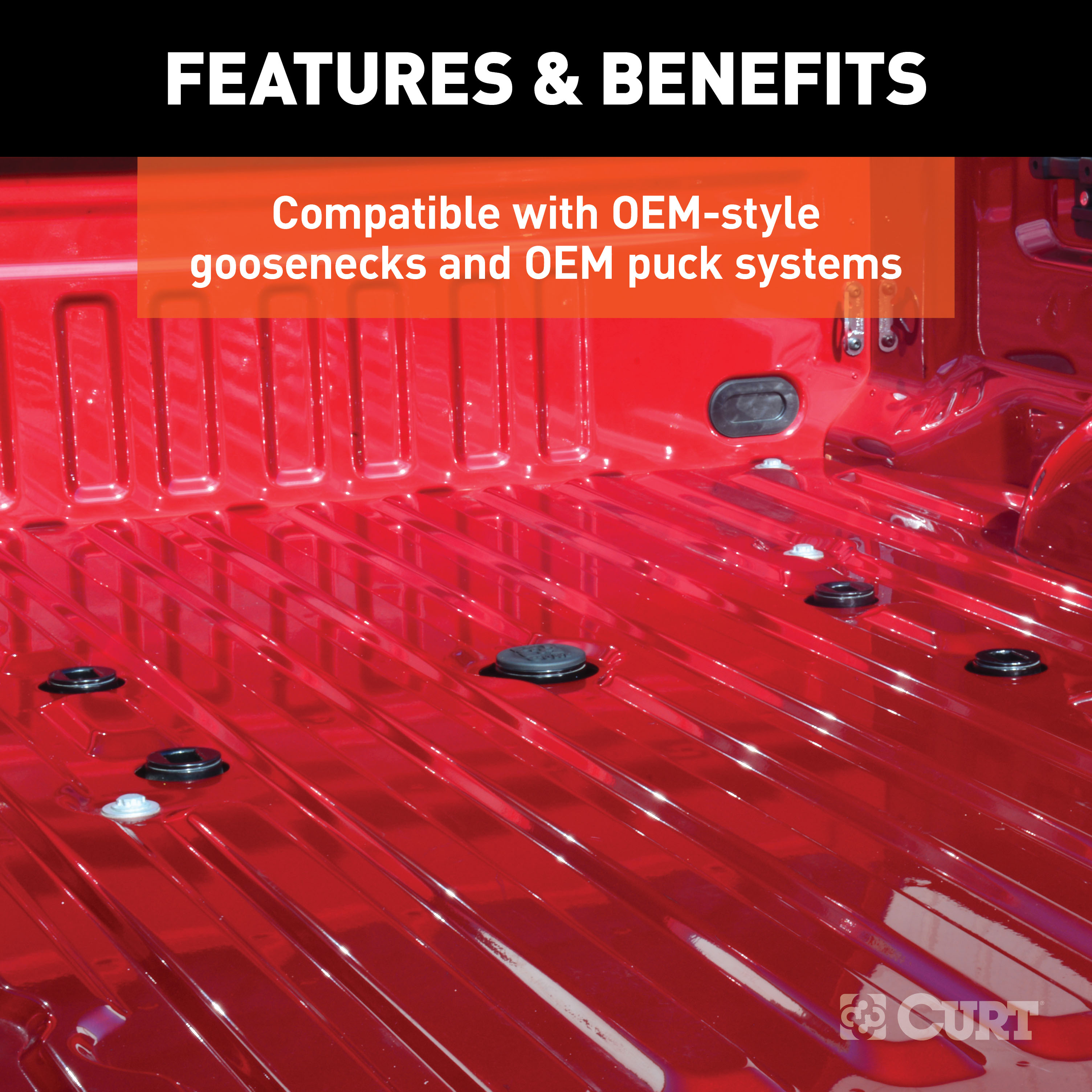 CURT 66155 Replacement Black Rubber Gooseneck Hitch Cover thumbnail 4