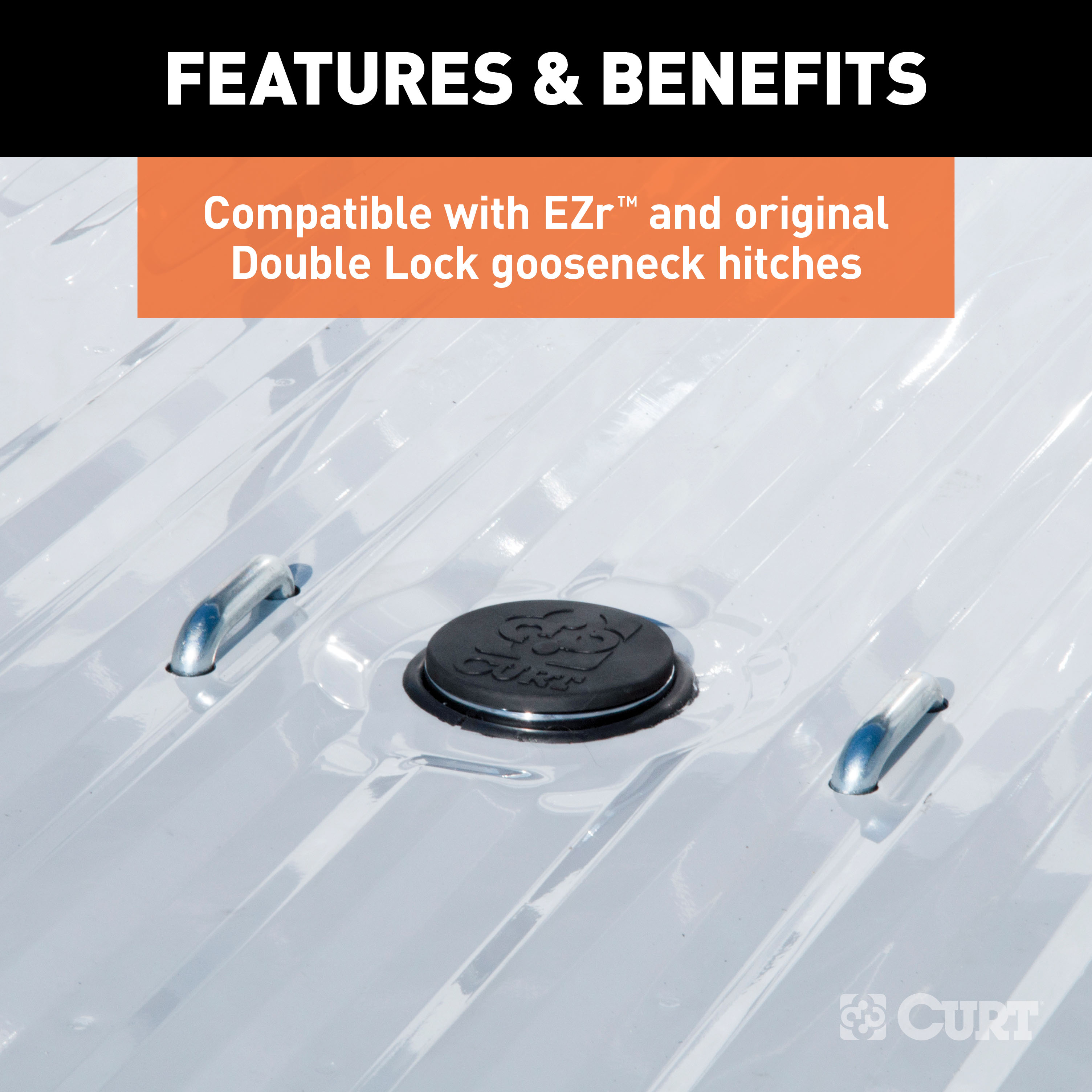 CURT 66165 Replacement Black Rubber Gooseneck Hitch Cover thumbnail 4