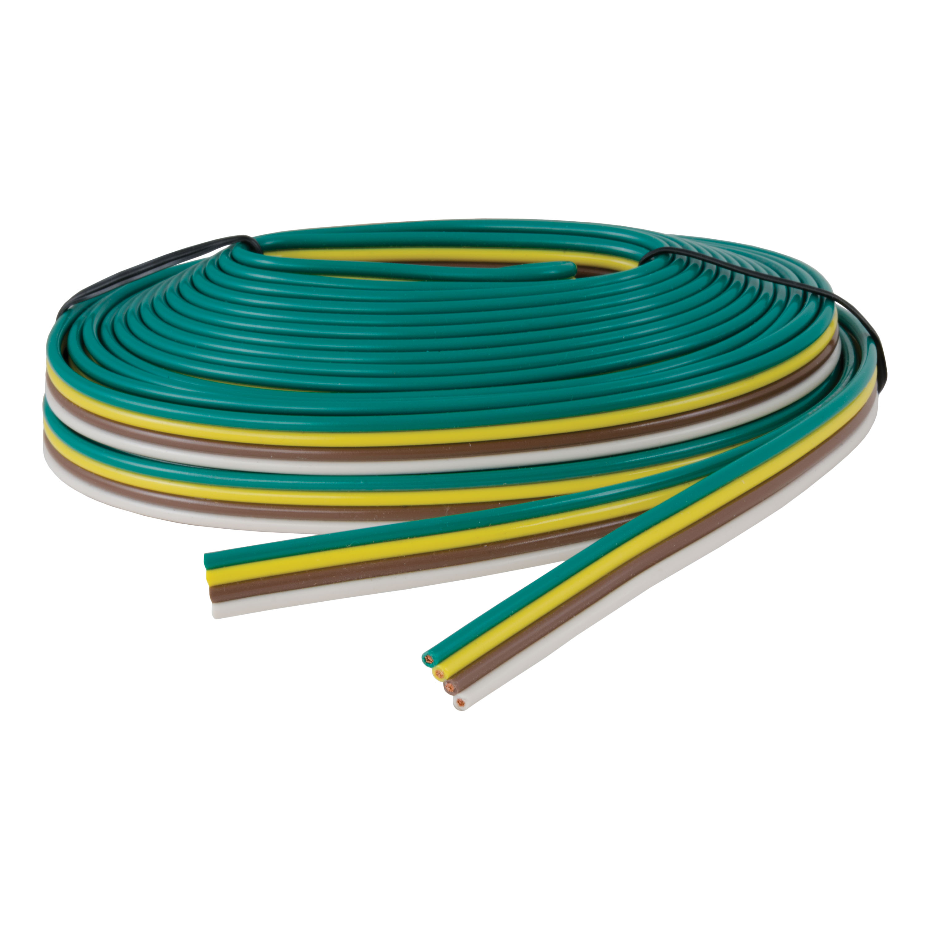 CURT 57001 Bonded Trailer Wiring, 25-Foot Spool, 4 Pin Trailer Wiring thumbnail 0