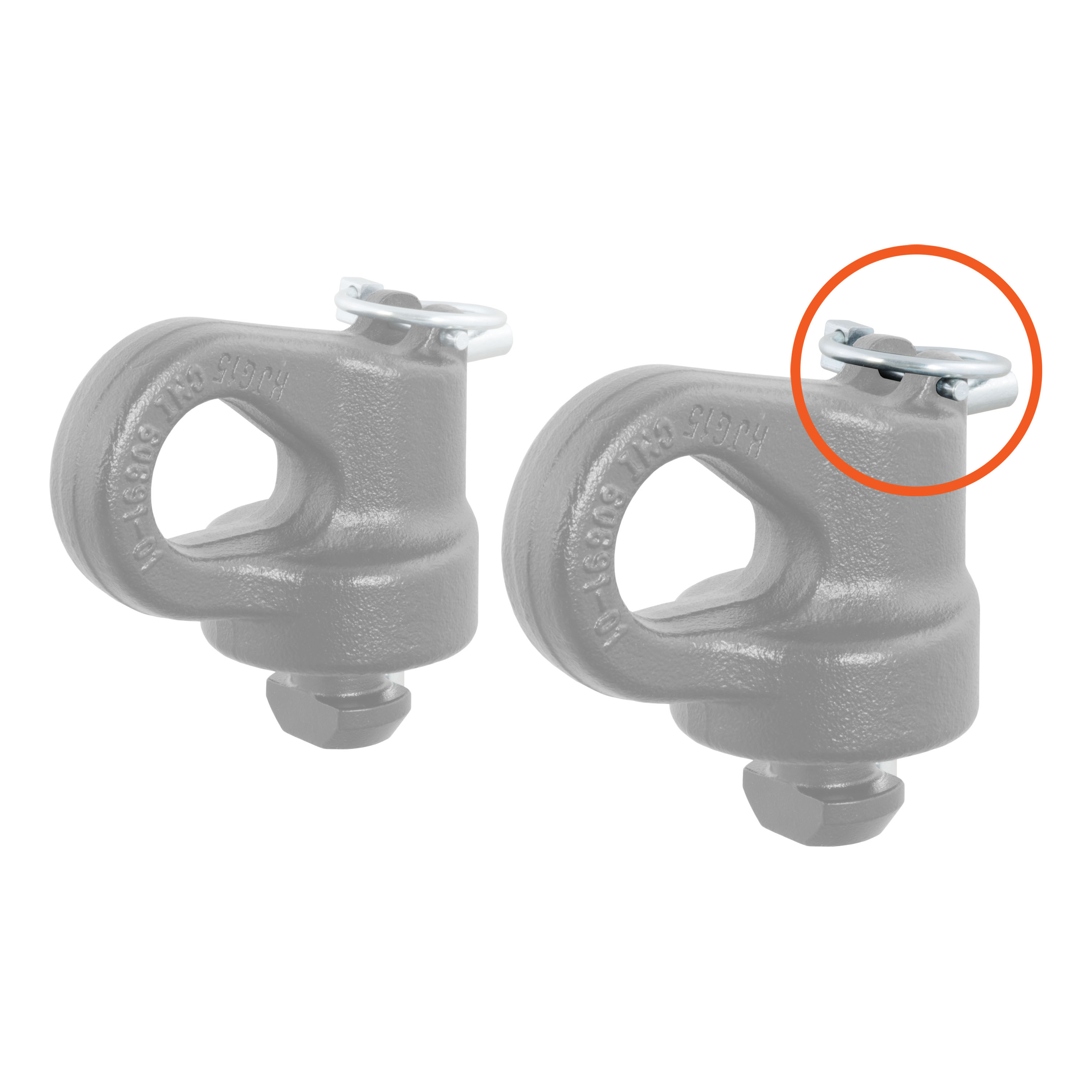 CURT 19251 Replacement Gooseneck Safety Chain Anchor Pins, Fits 60691 thumbnail 1