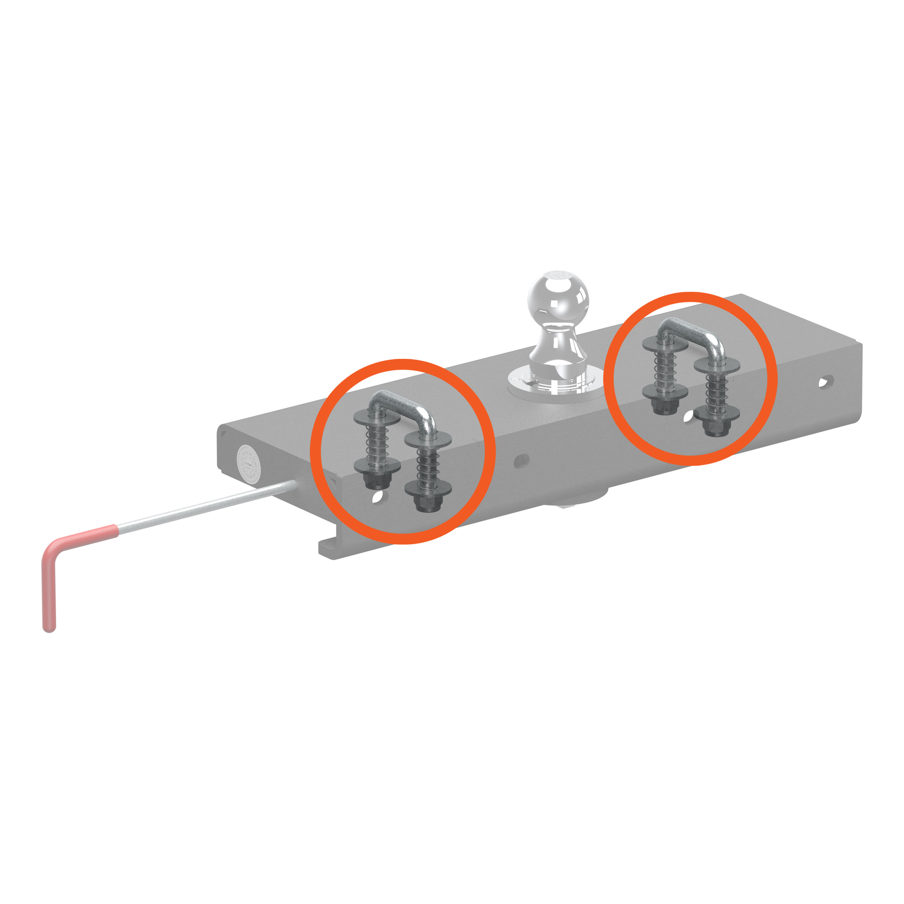 CURT 19254 Replacement Double Lock EZr Safety Chain Anchor Kit thumbnail 1