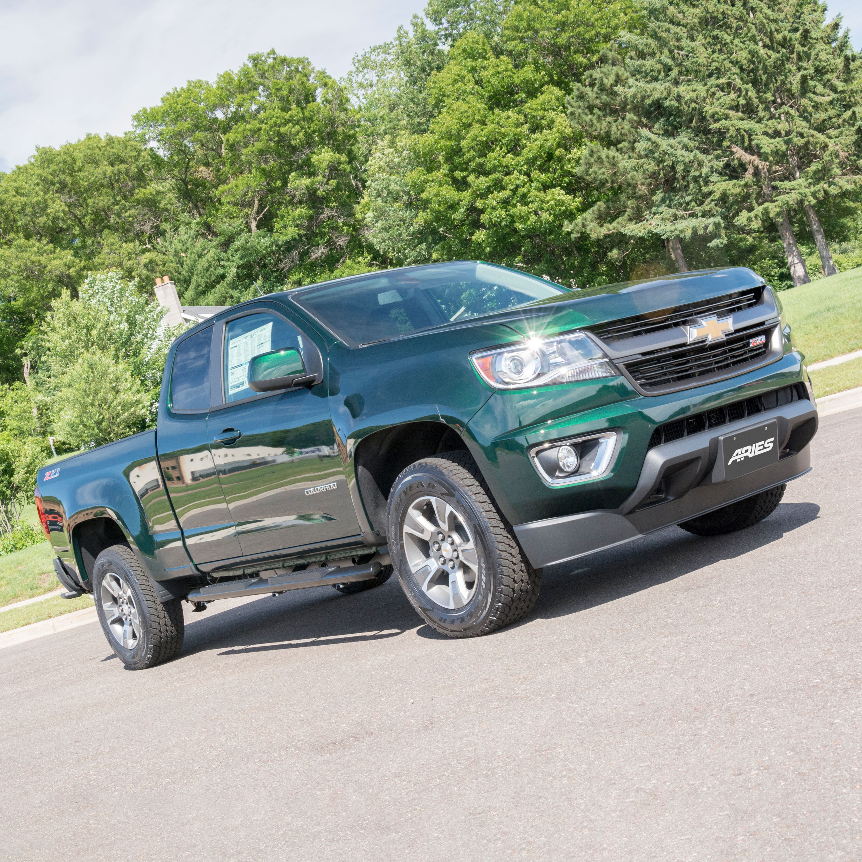 ARIES S224052 4-Inch Oval Black Steel Nerf Bars, Select Chevrolet Colorado, GMC Canyon Extended Cab thumbnail 8