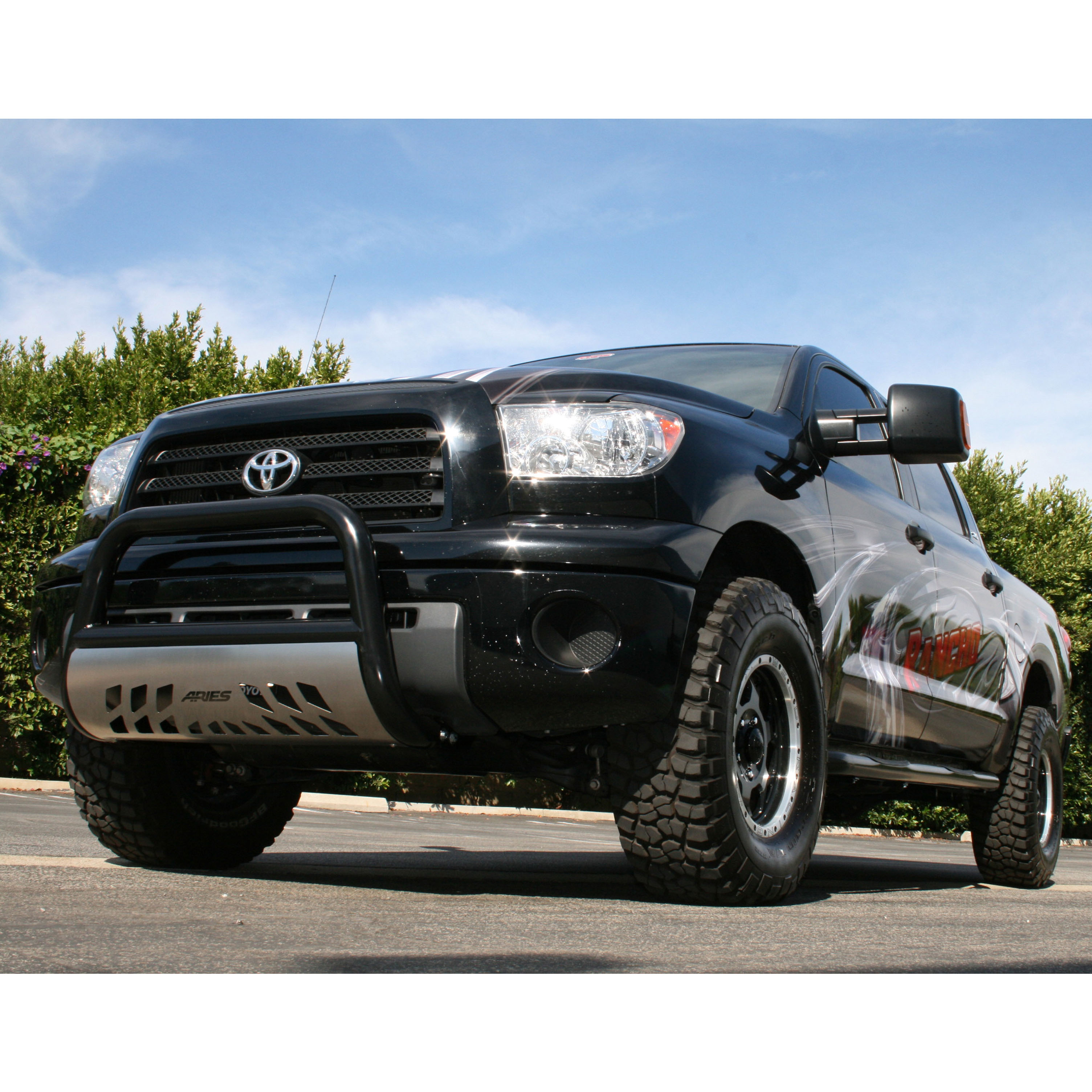ARIES 202013 3-Inch Round Black Steel Nerf Bars, No-Drill, Fits Select Toyota Tundra thumbnail 6
