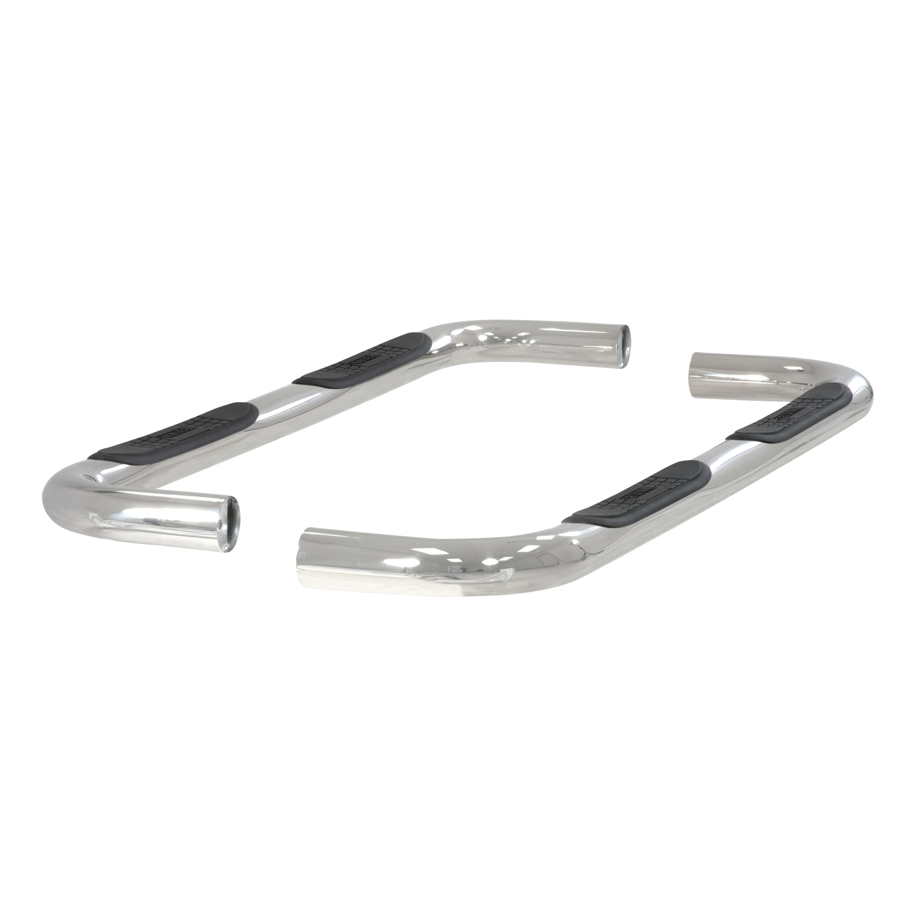 ARIES 202003-2 3-Inch Round Polished Stainless Steel Nerf Bars, No-Drill, Fits Select Toyota Tundra thumbnail 1