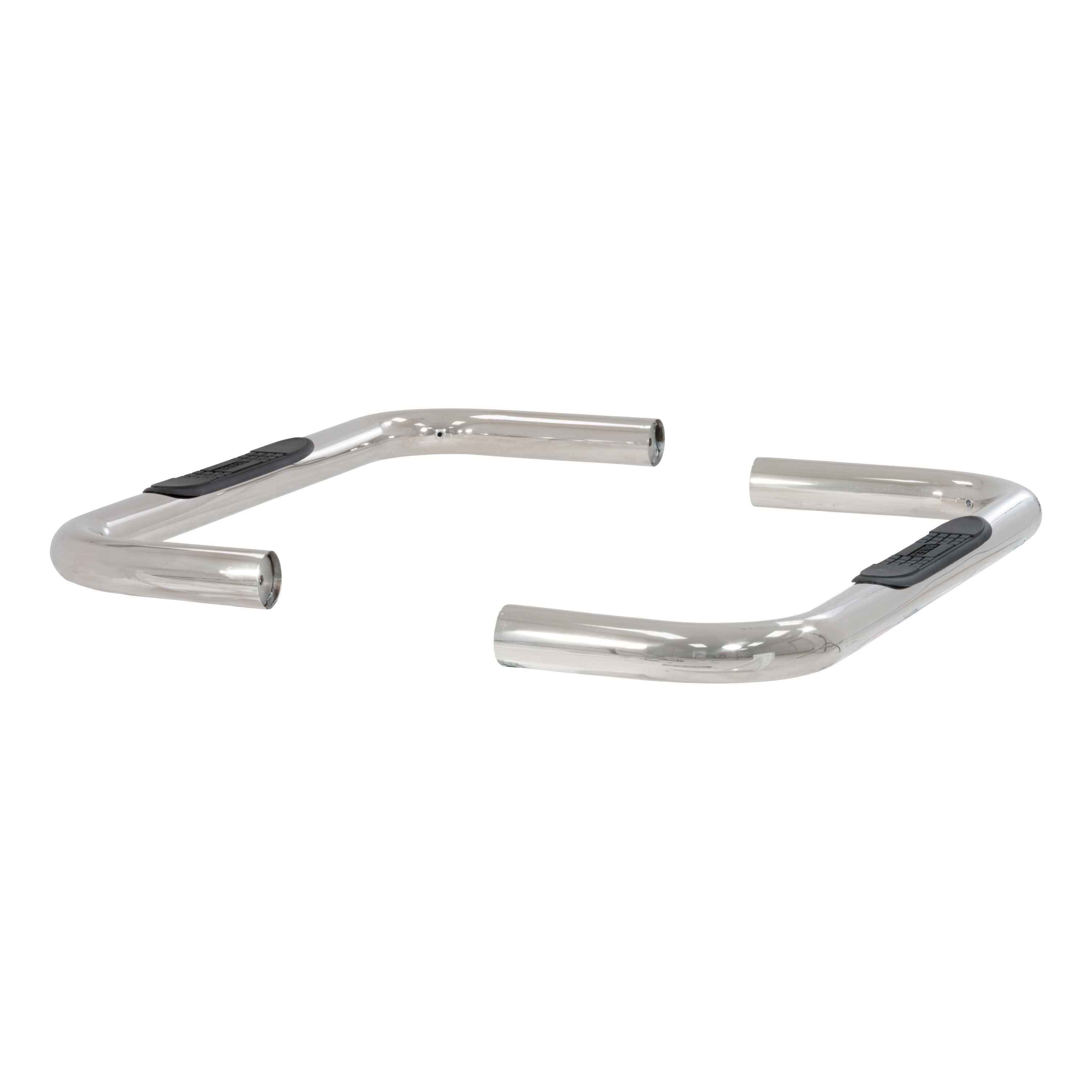ARIES 203001-2 3-Inch Round Polished Stainless Steel Nerf Bars, No-Drill, Fits Select Ford Bronco, F-150 thumbnail 0