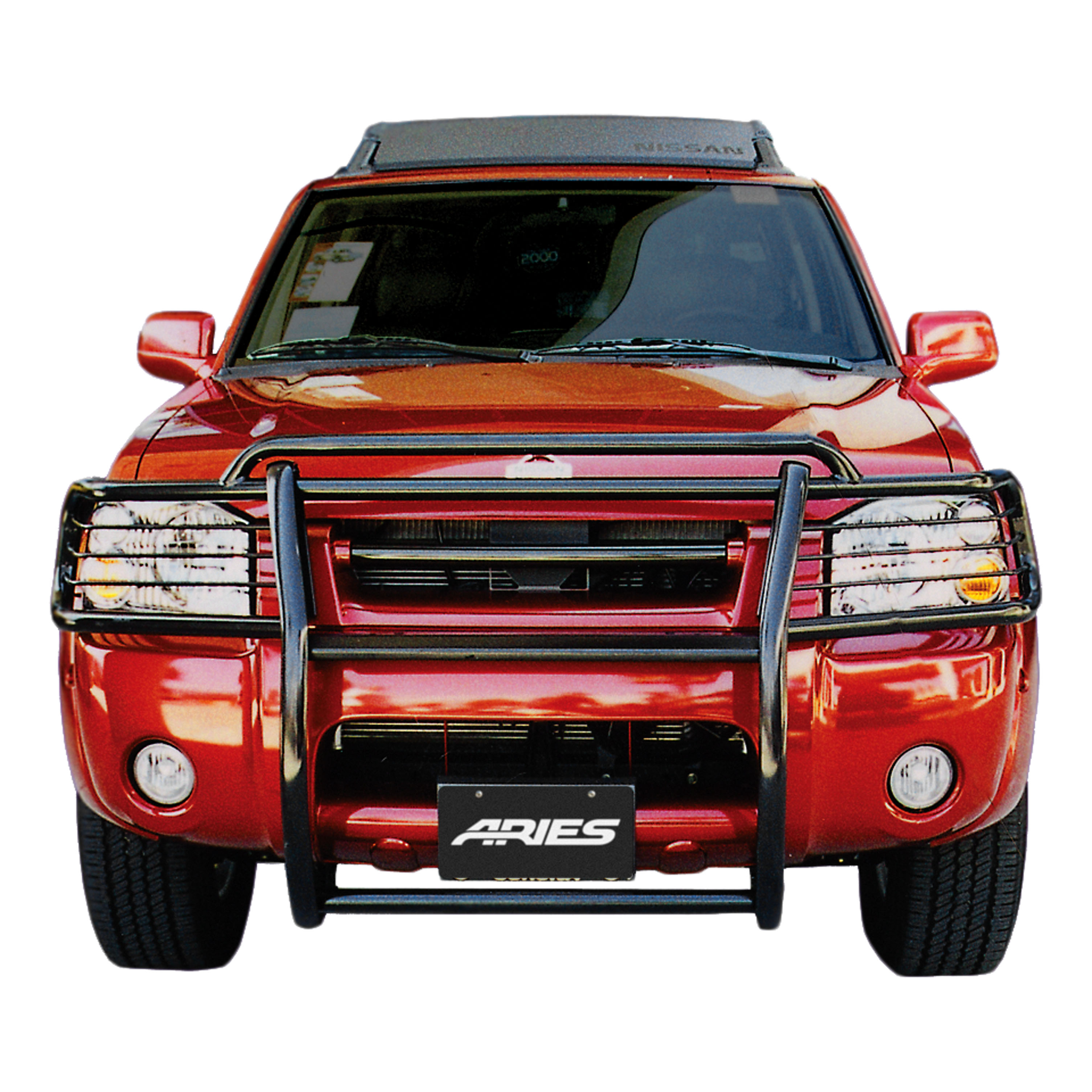 ARIES 9044 1-1/2-Inch Black Steel Grille Guard, No-Drill, Select Nissan Frontier thumbnail 9
