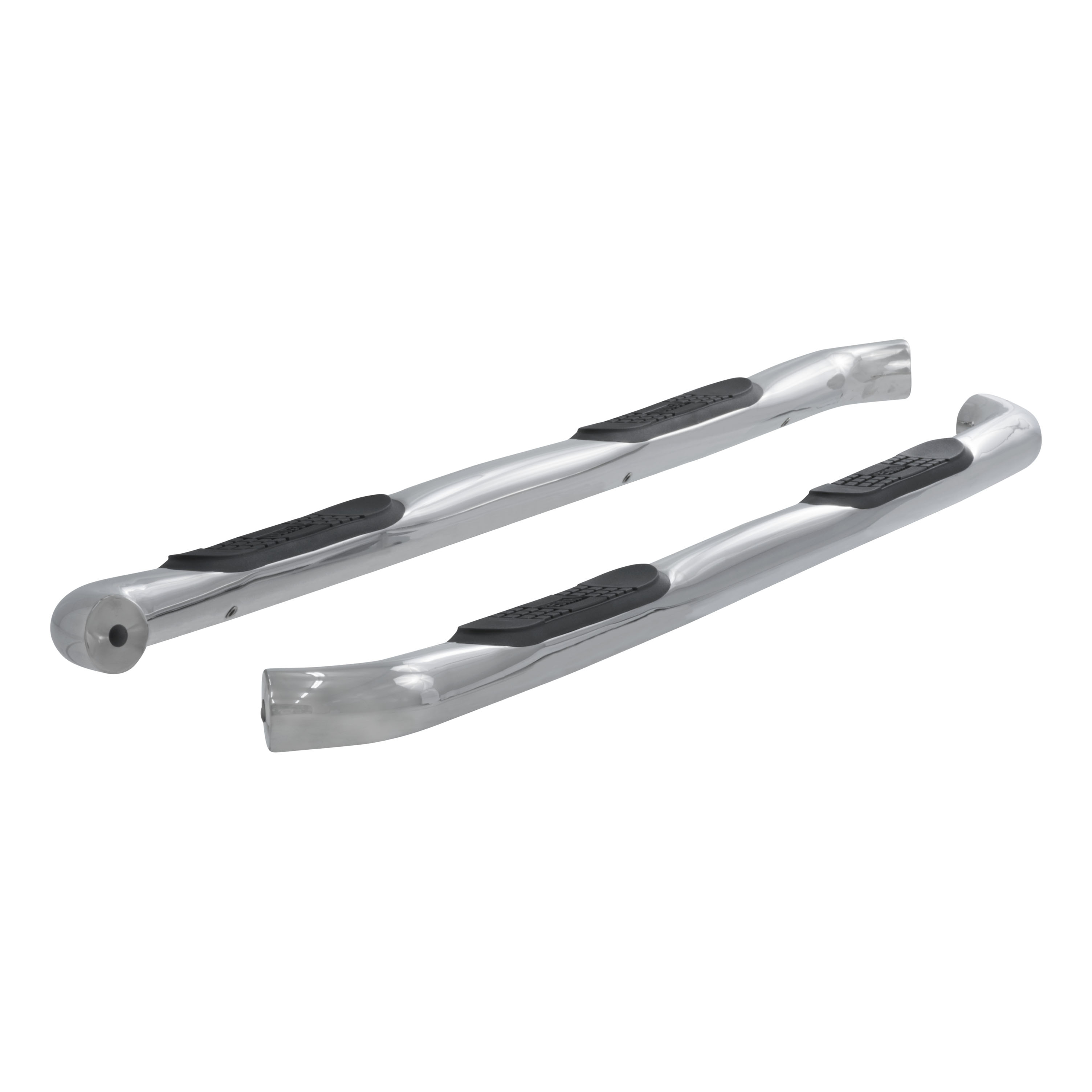 ARIES 203043-2 3-Inch Round Polished Stainless Steel Nerf Bars, No-Drill, Fits Select Ford F-150, Lightning, F-250, F-350, F-450, F-550 Super Duty thumbnail 0