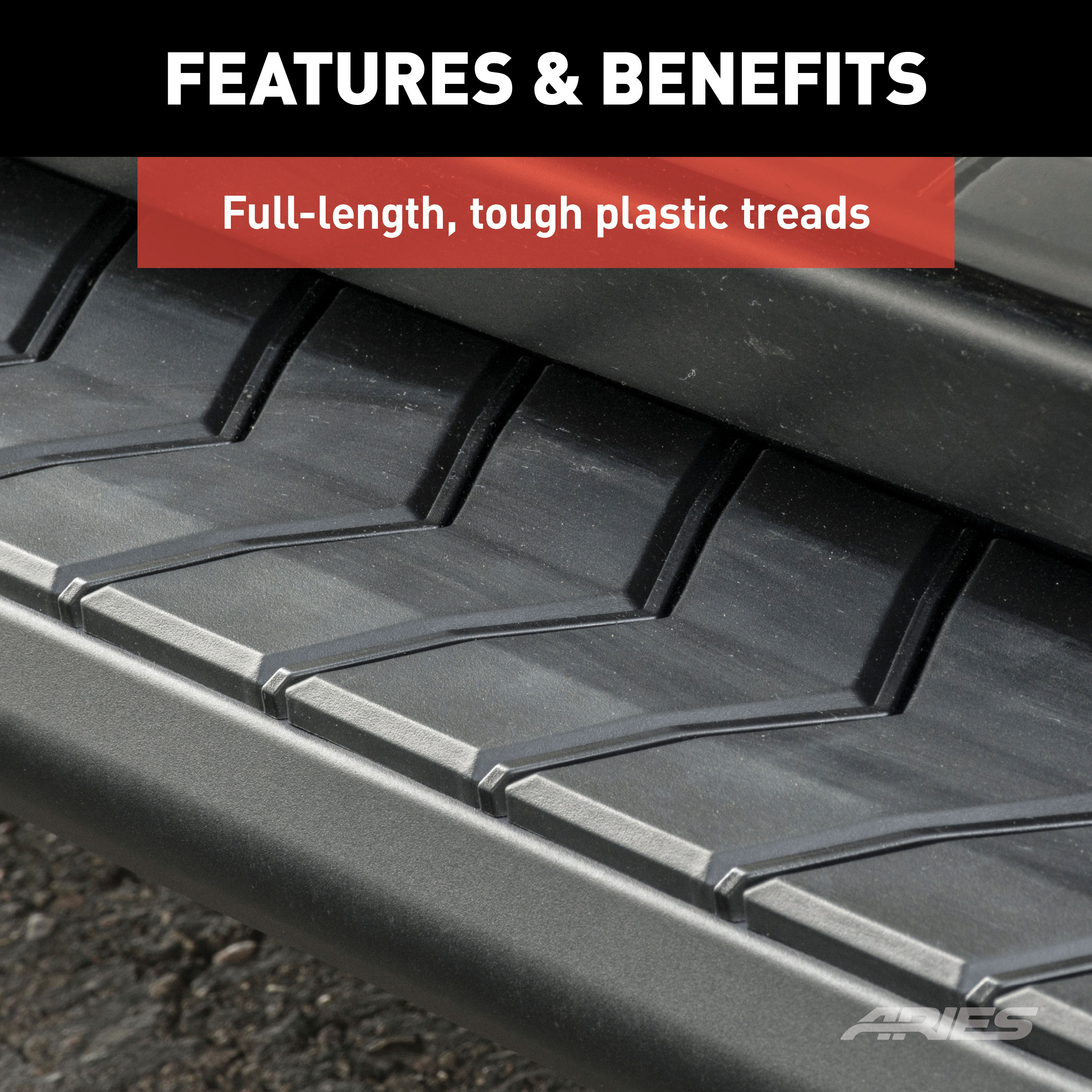 ARIES 2061040 AeroTread 5 x 73-Inch Black Stainless Running Boards, Fits Select Ford Explorer thumbnail 5