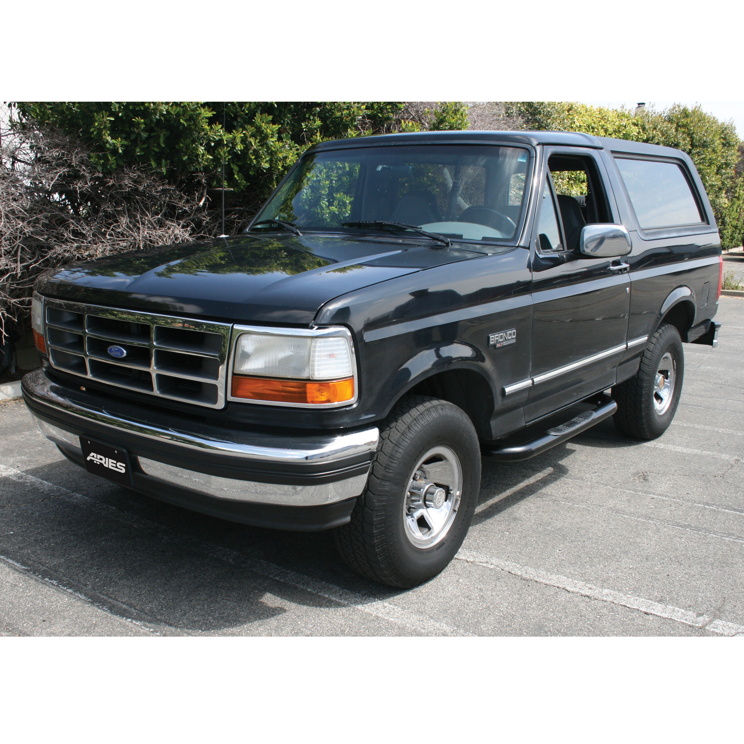 ARIES 203001 3-Inch Round Black Steel Nerf Bars, No-Drill, Fits Select Ford Bronco, F-150 thumbnail 7