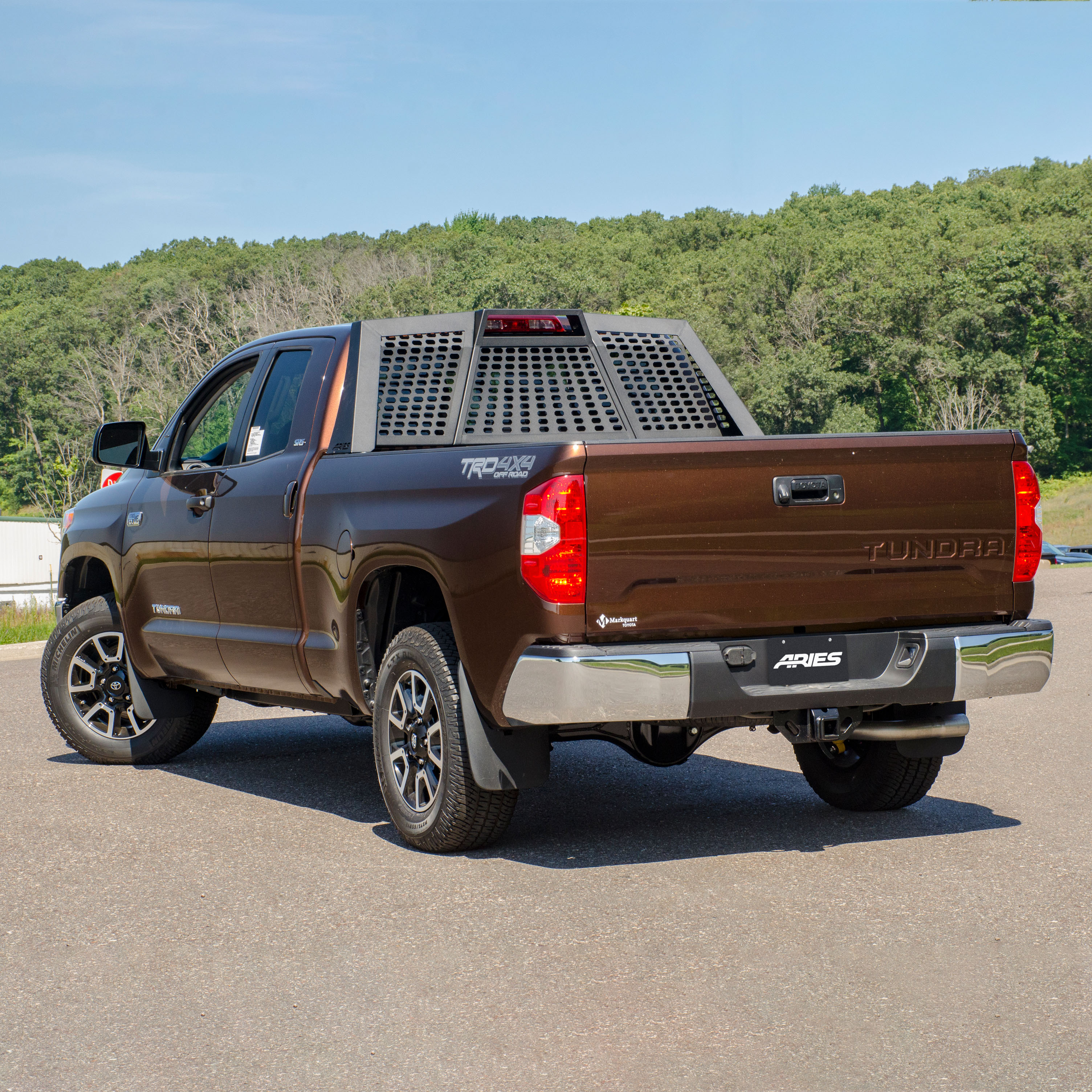 ARIES 1110115 Switchback Black Aluminum Truck Headache Rack Cab Protector, Select Toyota Tundra thumbnail 11