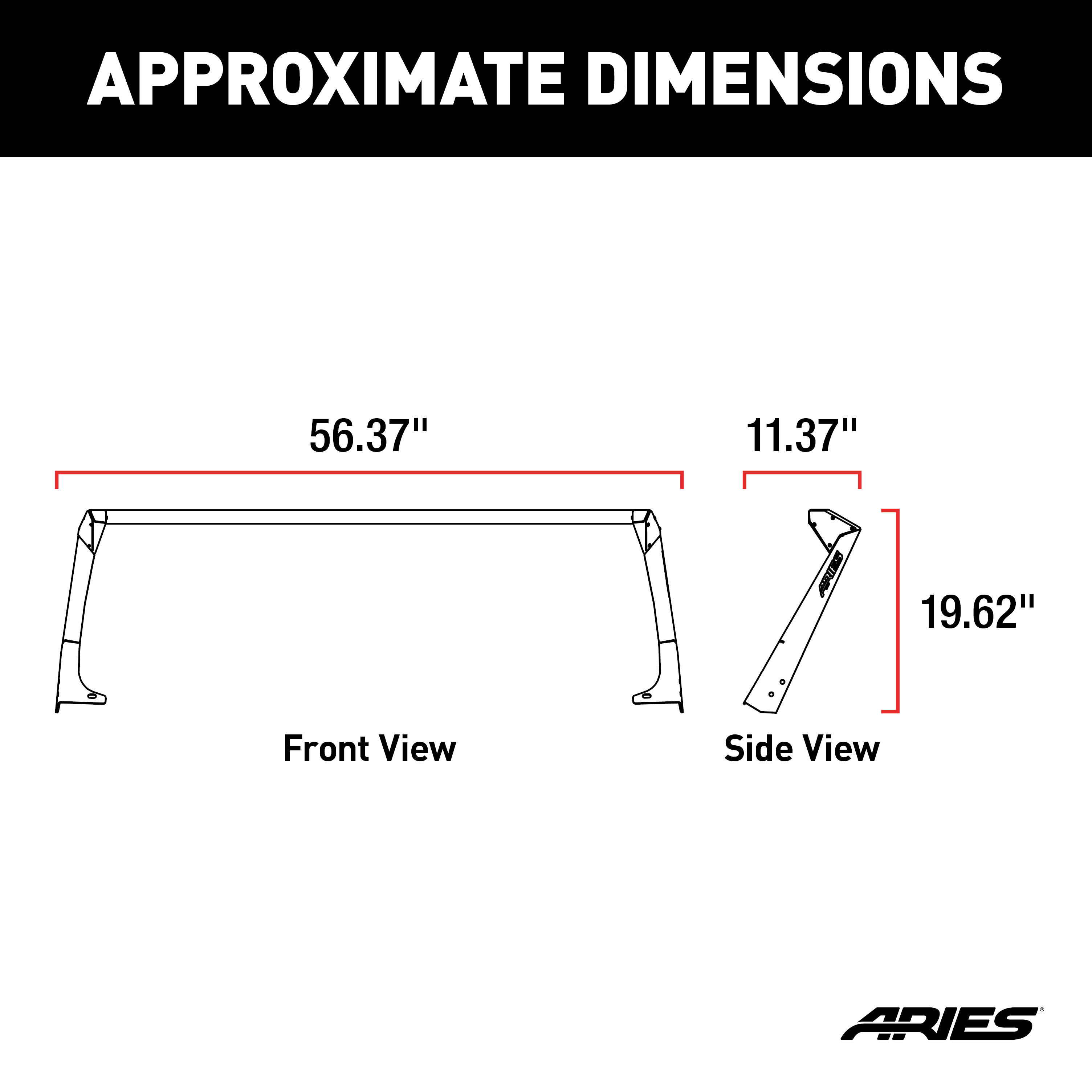 ARIES 15916 Jeep Wrangler TJ Roof Light Brackets and Crossbar, LEDs Sold Separately thumbnail 7