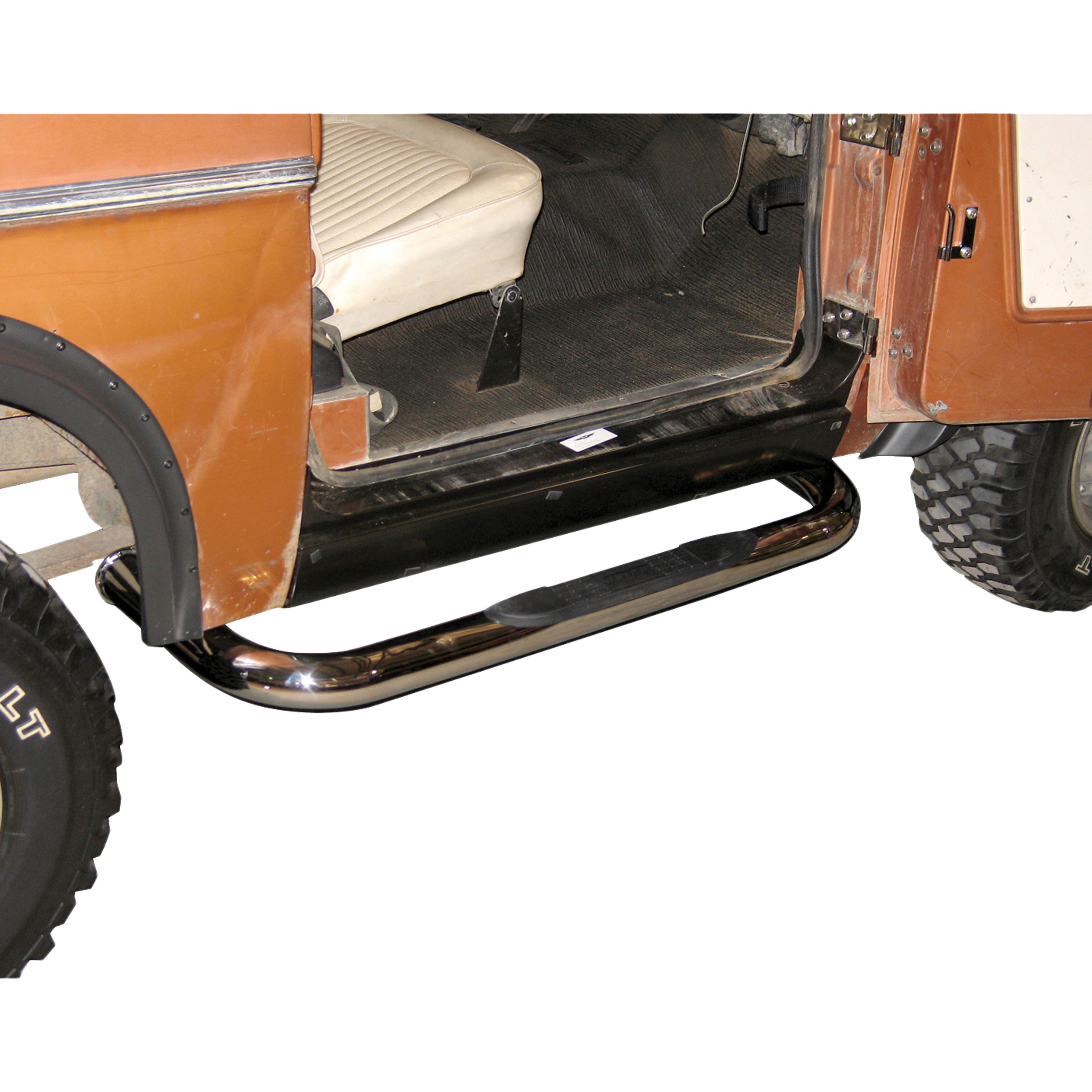 ARIES 203038-2 3-Inch Round Polished Stainless Steel Nerf Bars, No-Drill, Fits Select Ford Bronco thumbnail 5