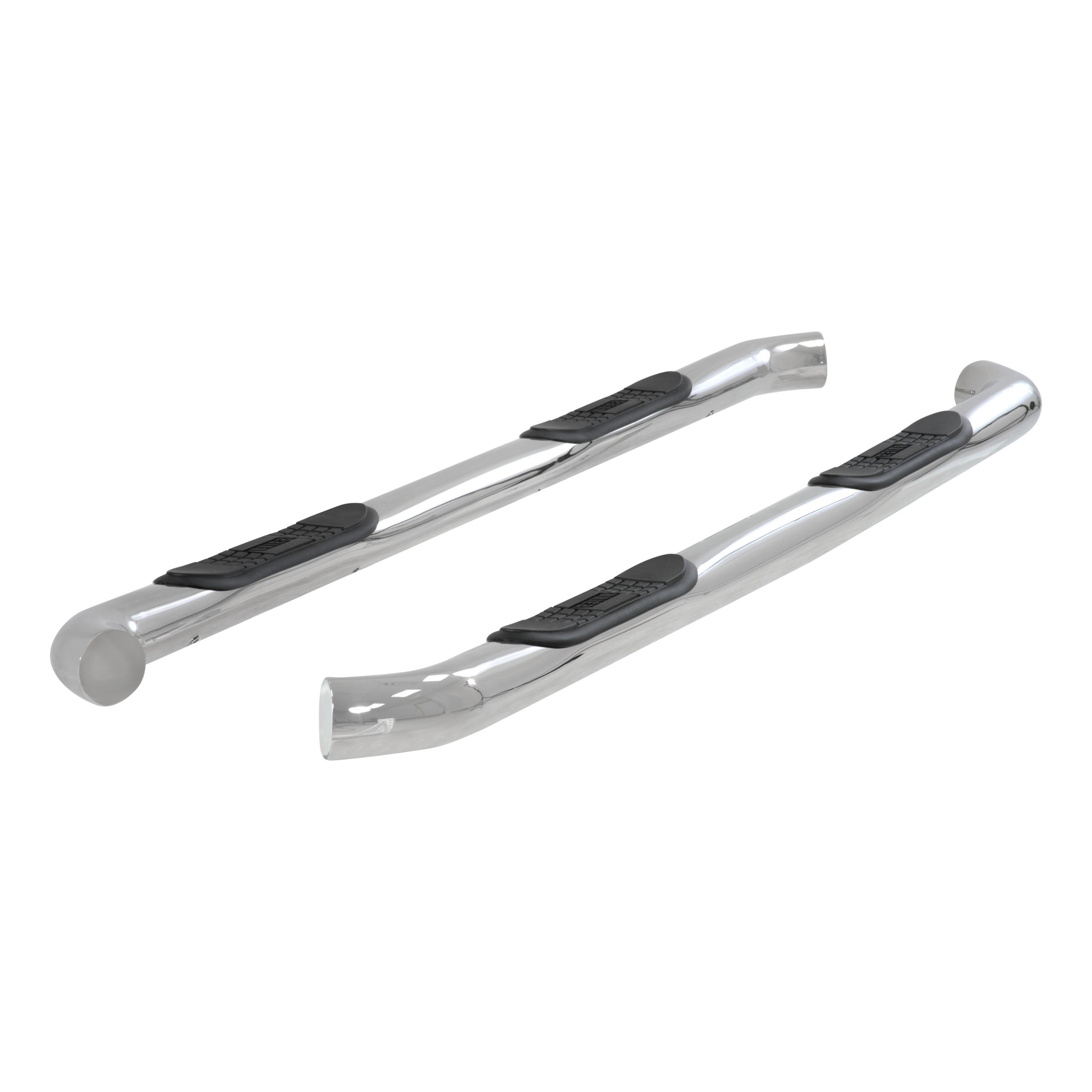 ARIES 204045-2 3-Inch Round Polished Stainless Steel Nerf Bars, No-Drill, Fits Select Chevrolet Silverado, GMC Sierra 1500, 2500, 3500 HD thumbnail 0