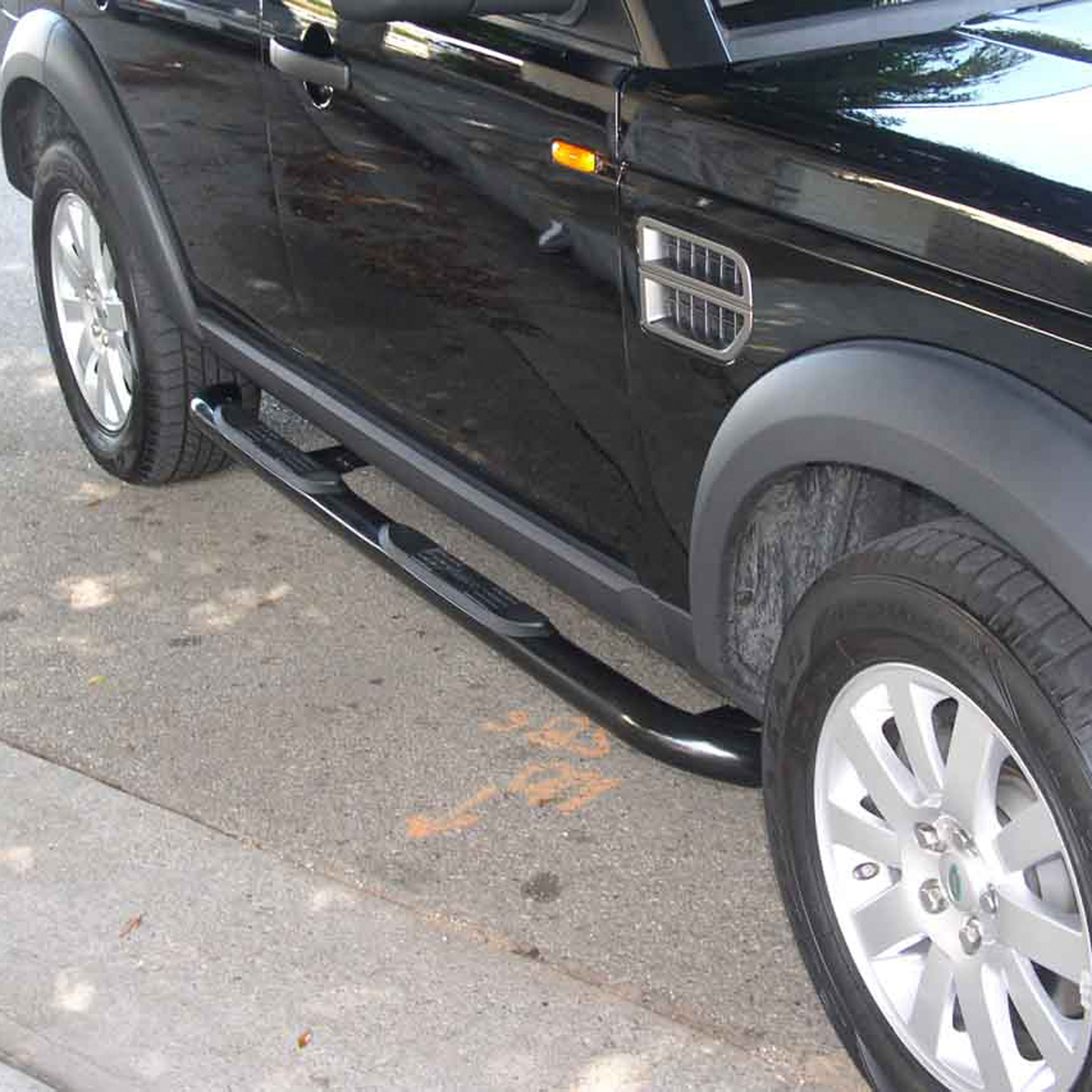 ARIES 200112 3-Inch Round Black Steel Nerf Bars, No-Drill, Fits Select Land Rover LR3 thumbnail 6