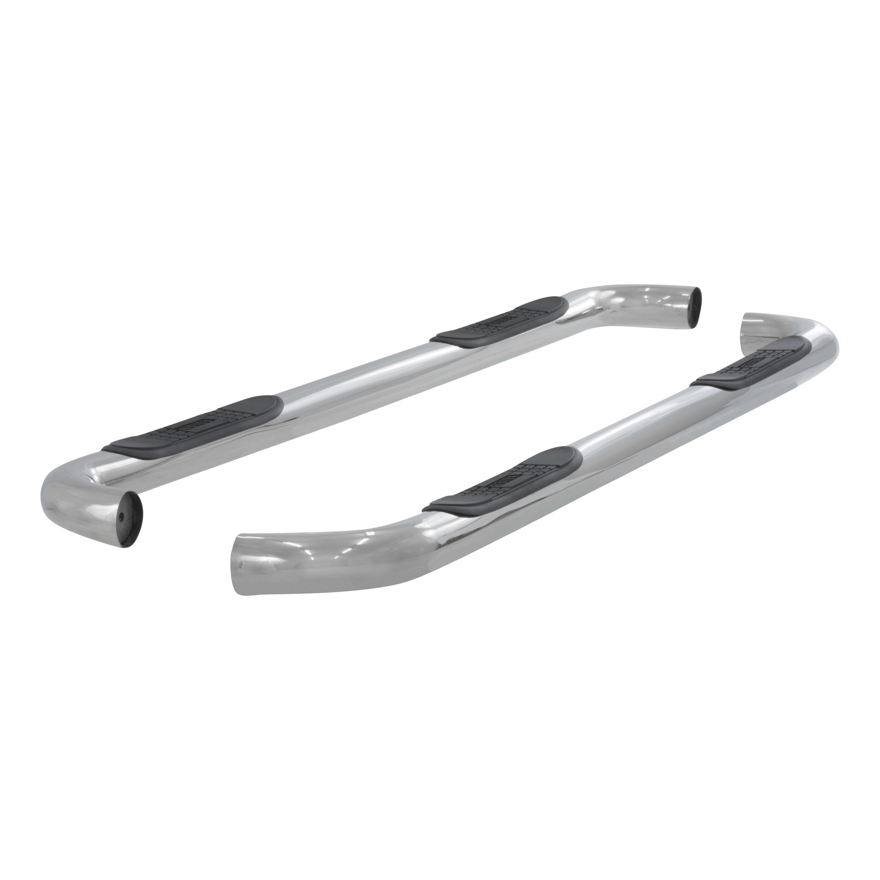 ARIES 203010-2 3-Inch Round Polished Stainless Steel Nerf Bars, No-Drill, Fits Select Ford Explorer Sport Trac thumbnail 0