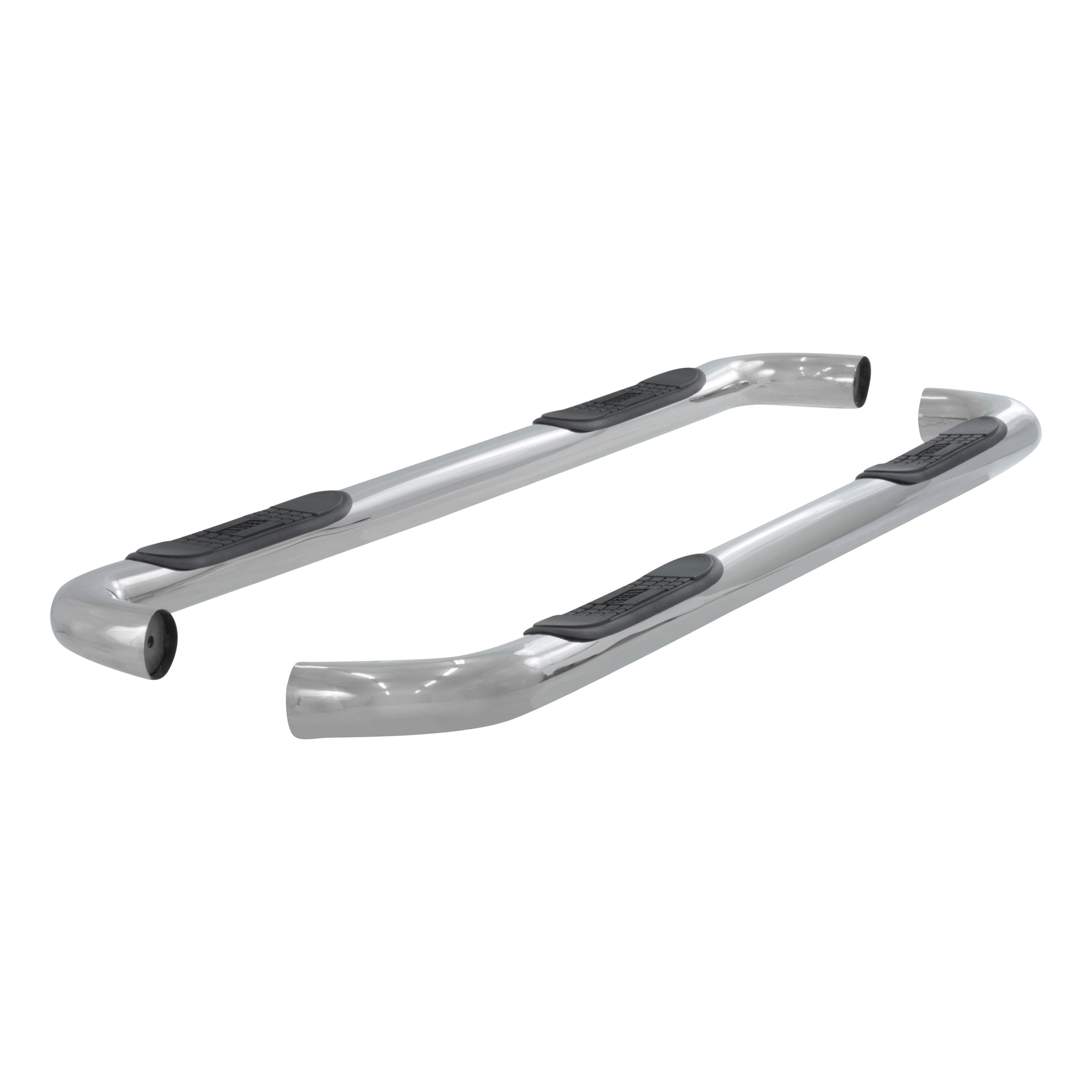 ARIES 203010-2 3-Inch Round Polished Stainless Steel Nerf Bars, No-Drill, Fits Select Ford Explorer Sport Trac thumbnail 1