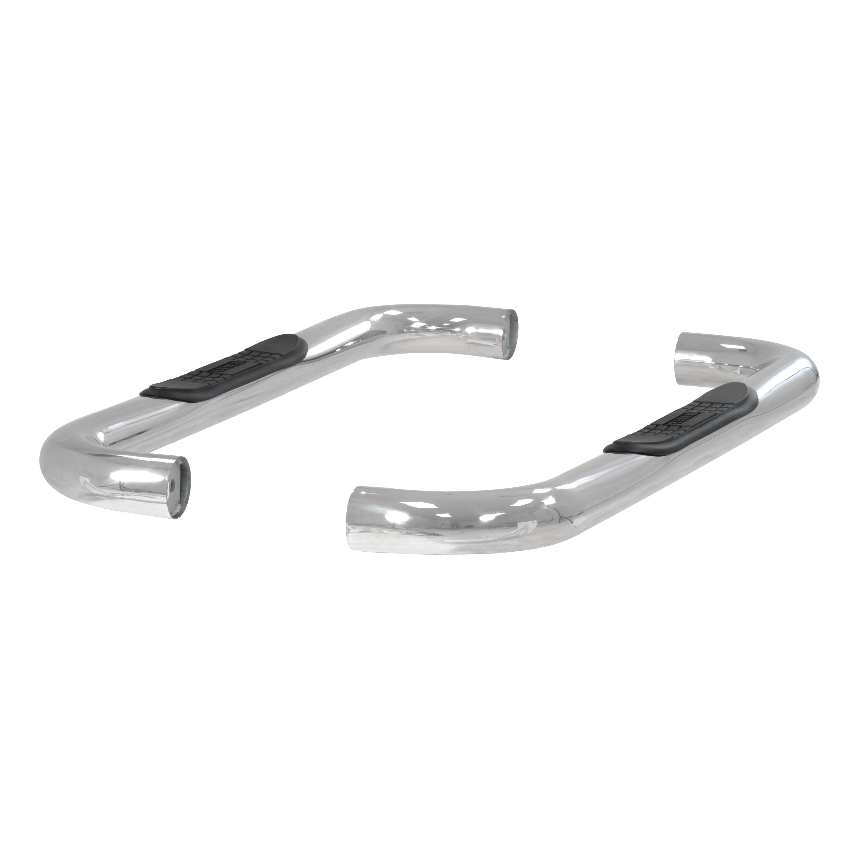 ARIES 204018-2 3-Inch Round Polished Stainless Steel Nerf Bars, No-Drill, Fits Select Chevrolet Blazer FS, Tahoe, GMC Yukon, C, K thumbnail 0