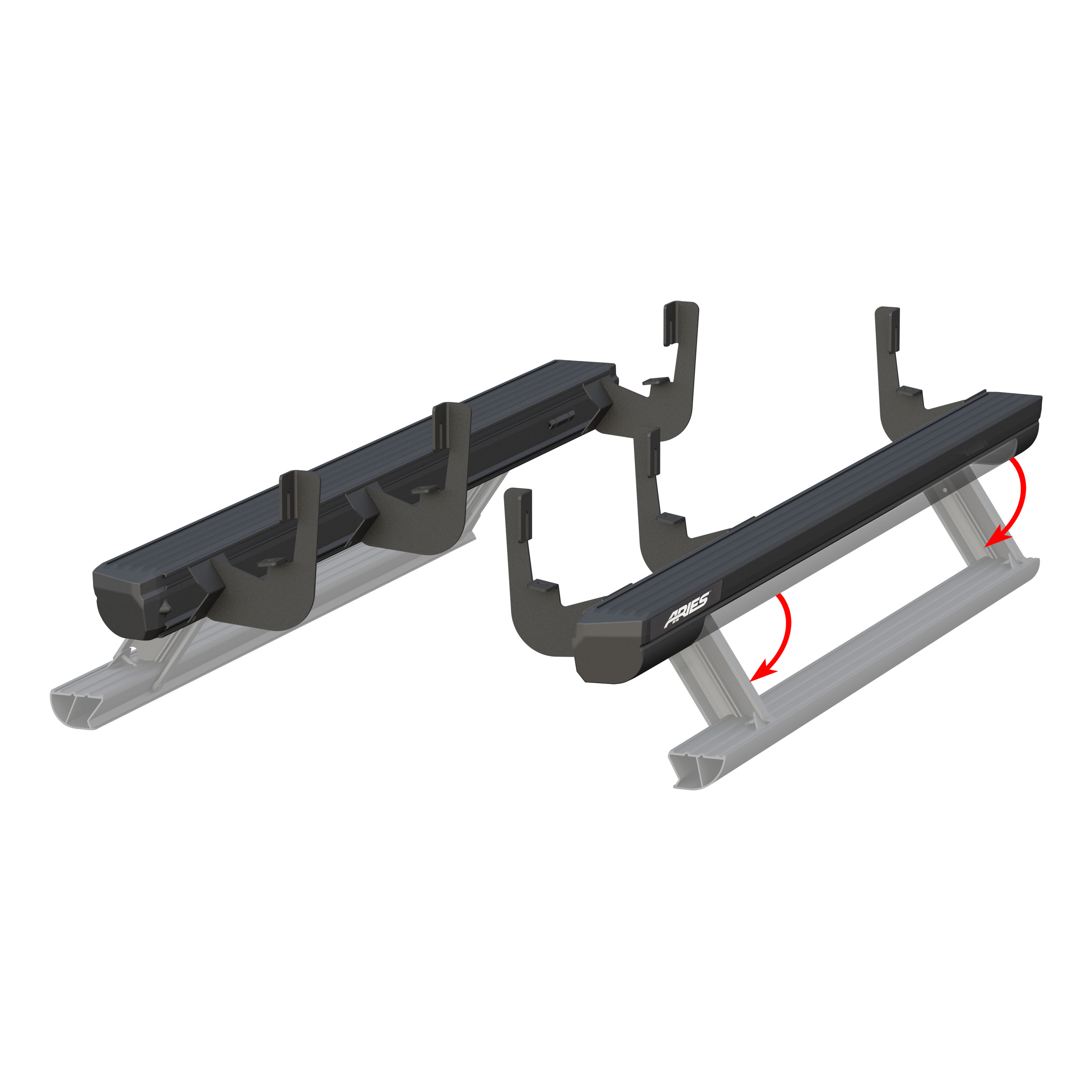 ARIES 3048103 ActionTrac 69.6-Inch Retractable Powered Running Boards, Fits Select Chevrolet Tahoe thumbnail 2