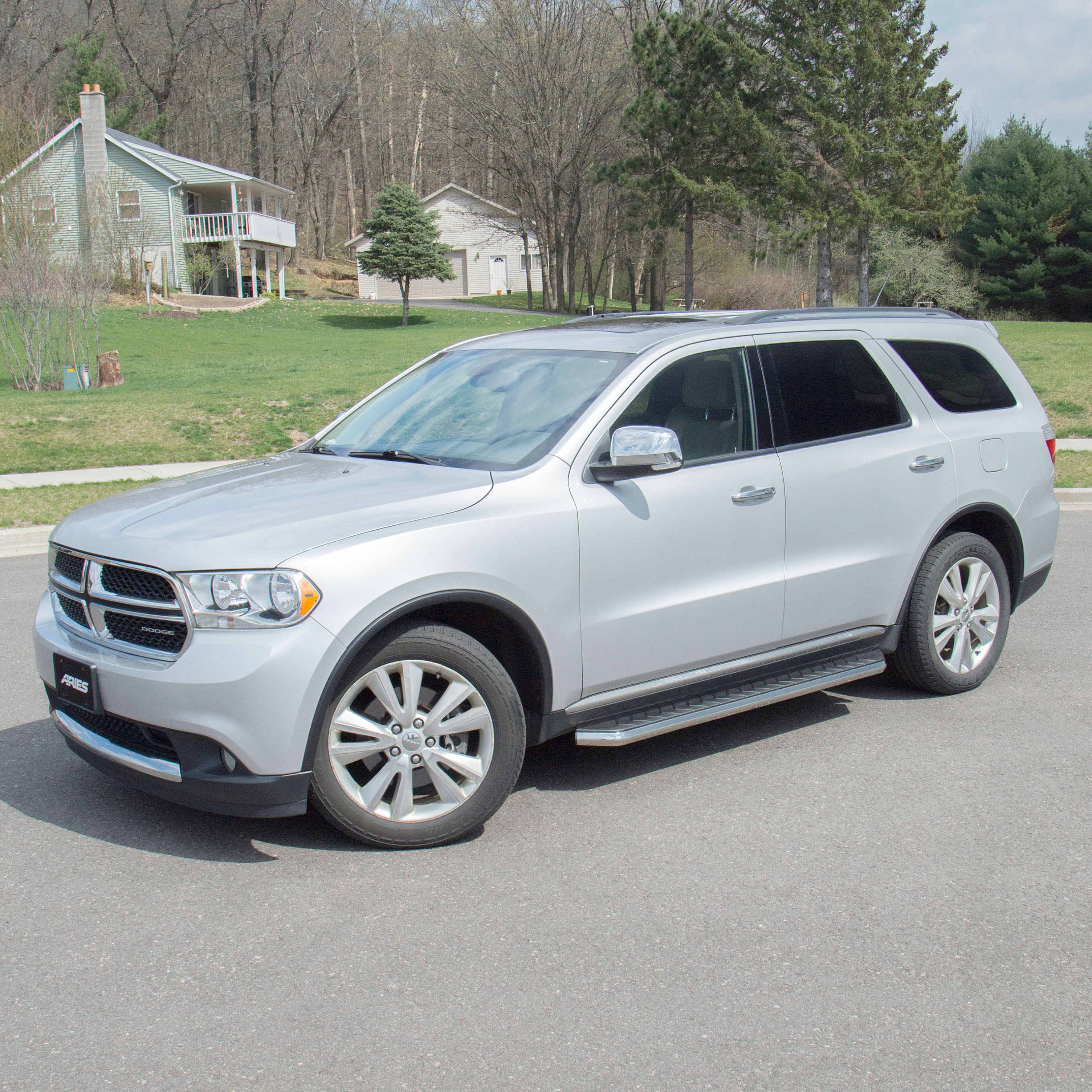 ARIES 2051031 AeroTread 5 x 73-Inch Polished Stainless SUV Running Boards, Select Dodge Durango thumbnail 8