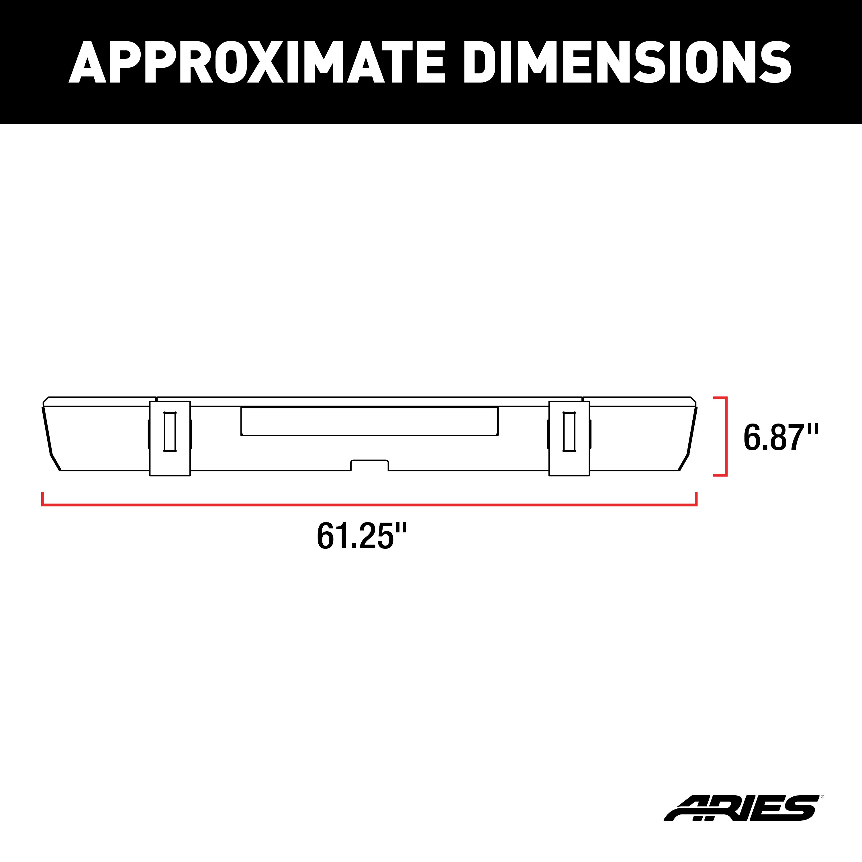 ARIES 2157002 TrailCrusher Black Steel Jeep Wrangler JL Rear Bumper, 12,500 lbs Shackle Rating thumbnail 7