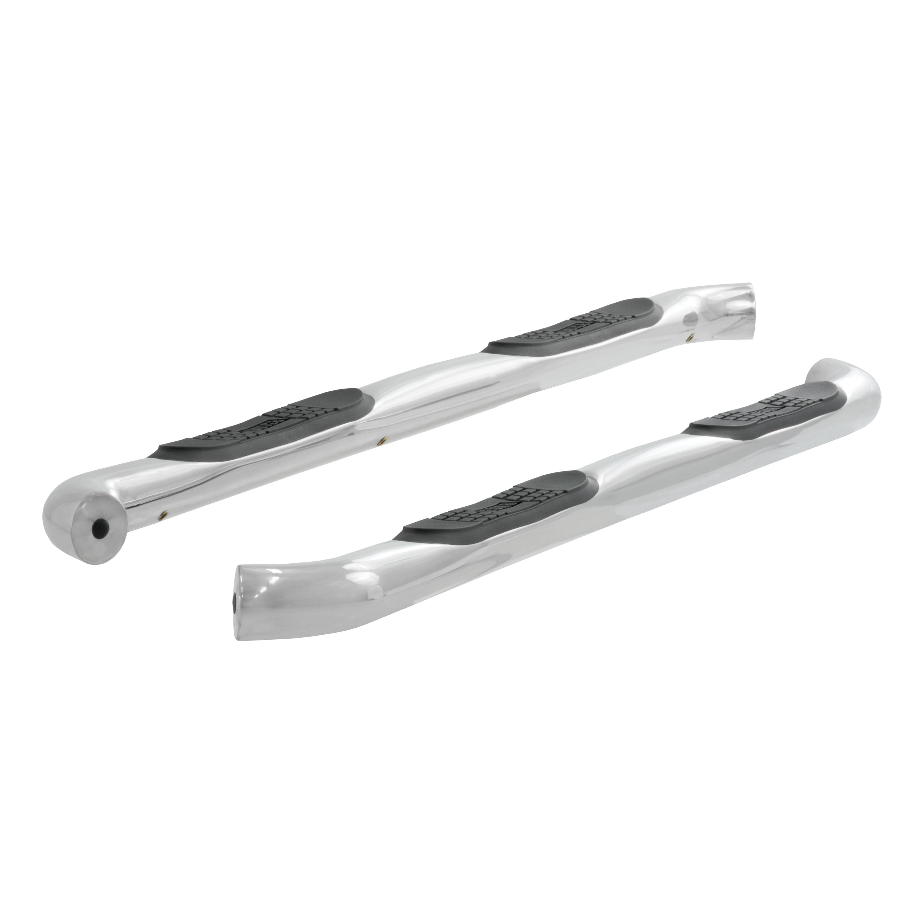 ARIES 204051-2 3-Inch Round Polished Stainless Steel Nerf Bars, No-Drill, Fits Select Chevrolet Colorado, GMC Canyon thumbnail 1
