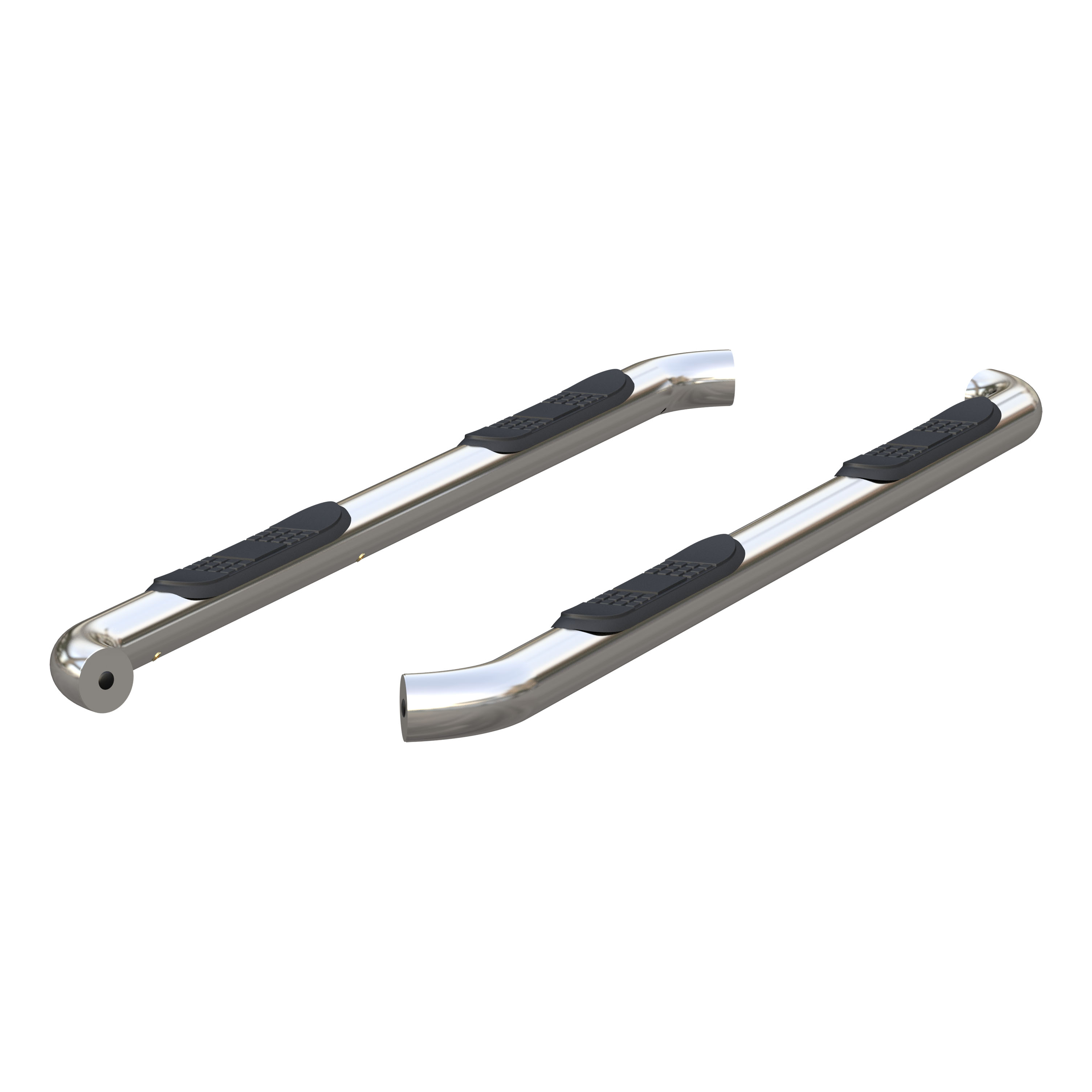 ARIES 204051-2 3-Inch Round Polished Stainless Steel Nerf Bars, No-Drill, Fits Select Chevrolet Colorado, GMC Canyon thumbnail 0