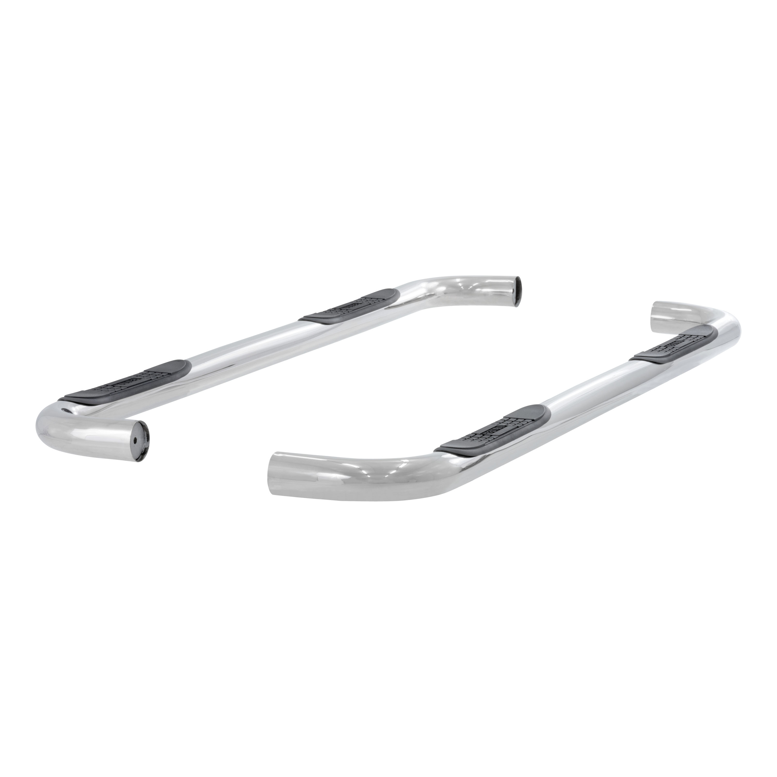 ARIES 204014-2 3-Inch Round Polished Stainless Steel Nerf Bars, No-Drill, Fits Select Chevrolet Suburban thumbnail 1