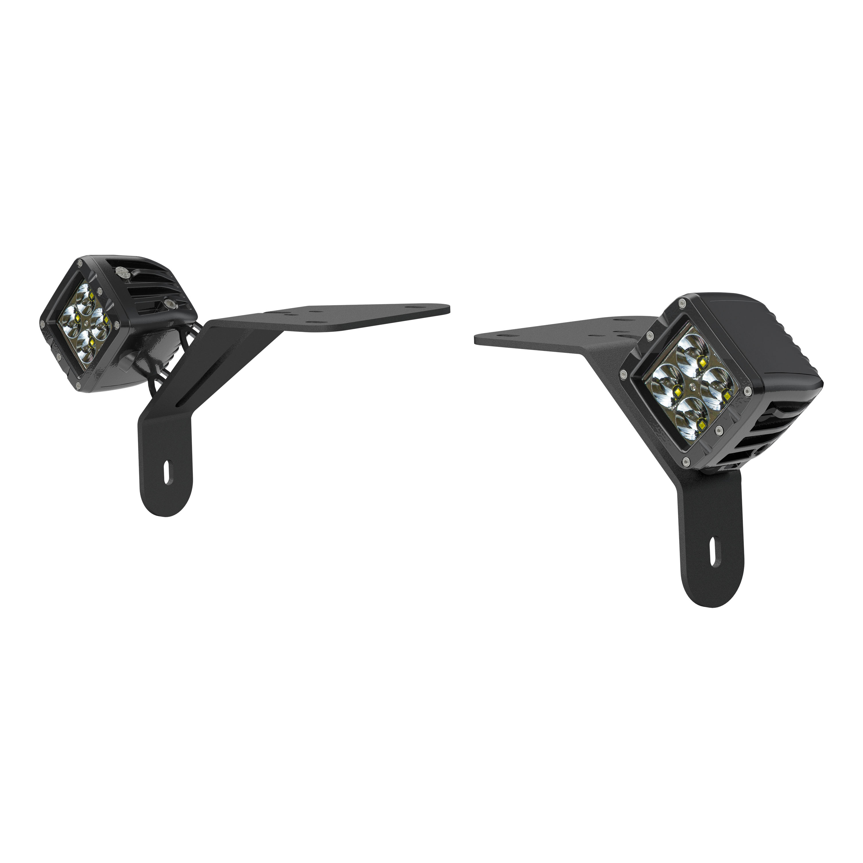 ARIES 1501305 LED Lights for Jeep Wrangler JL, Gladiator, Windshield Brackets, 2-Inch, 2,200-Lumen Spot Beams thumbnail 0