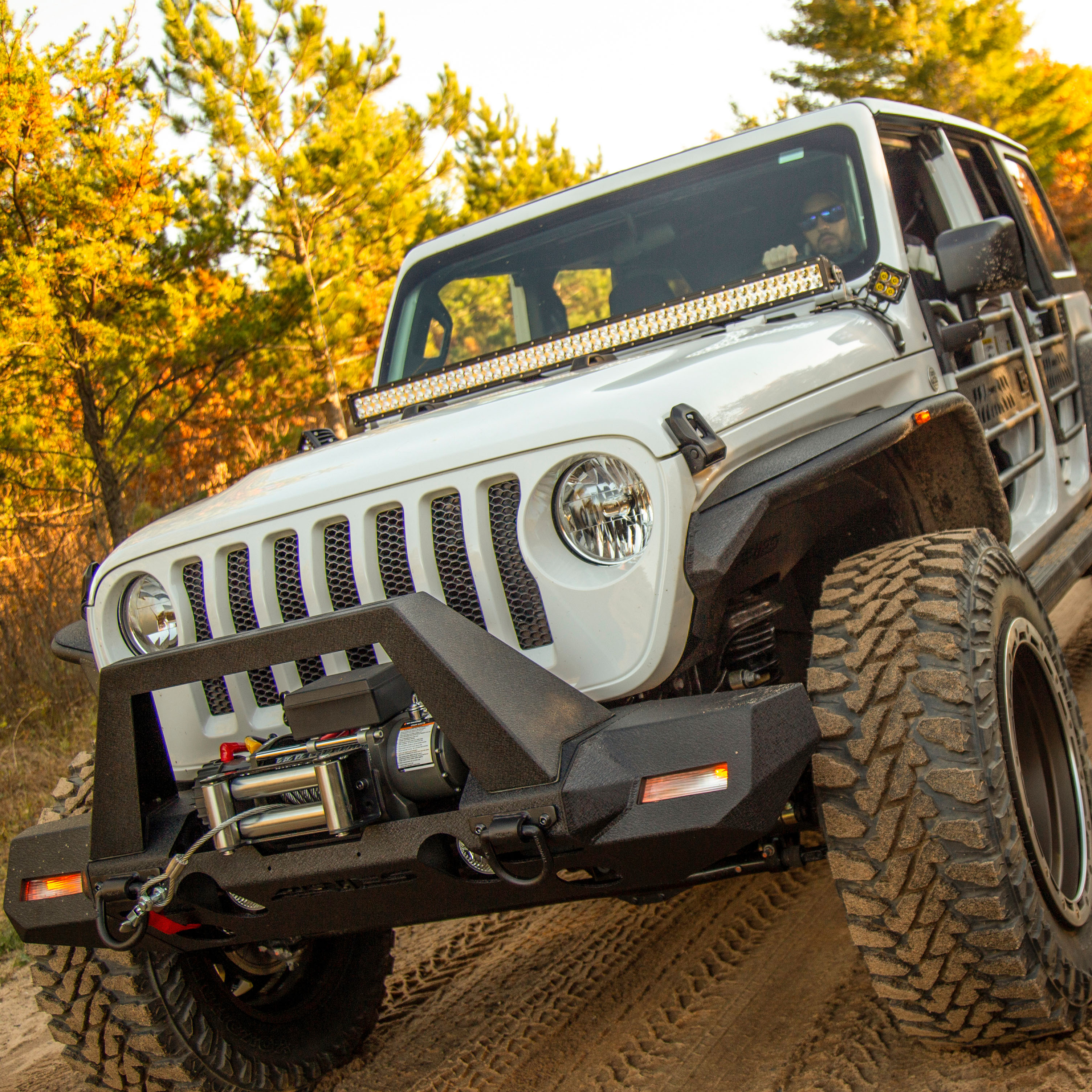 ARIES 1501305 LED Lights for Jeep Wrangler JL, Gladiator, Windshield Brackets, 2-Inch, 2,200-Lumen Spot Beams thumbnail 8