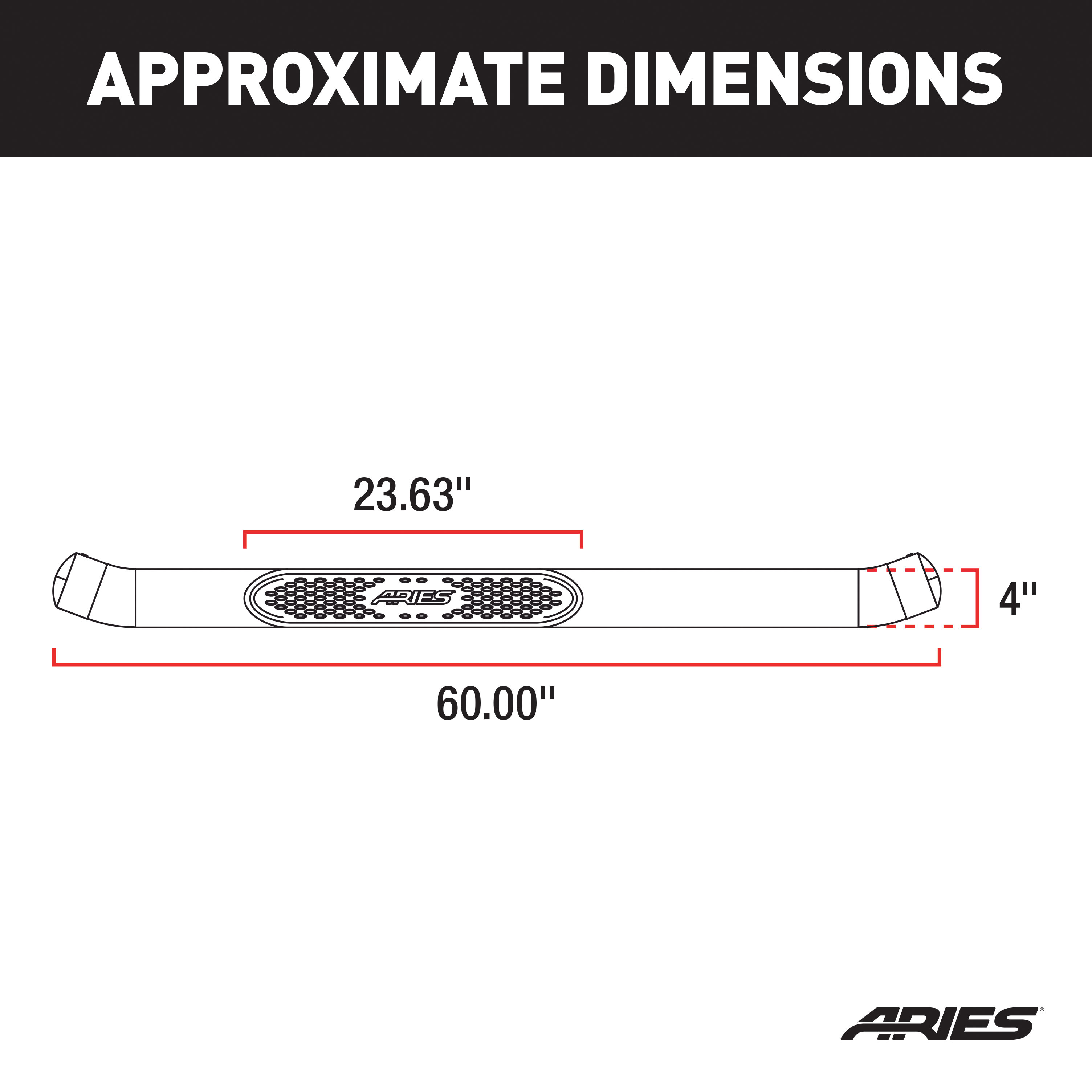 ARIES S225039-2 4-Inch Oval Polished Stainless Steel Nerf Bars, Select Dodge, Ram 1500, 2500, 3500 thumbnail 7
