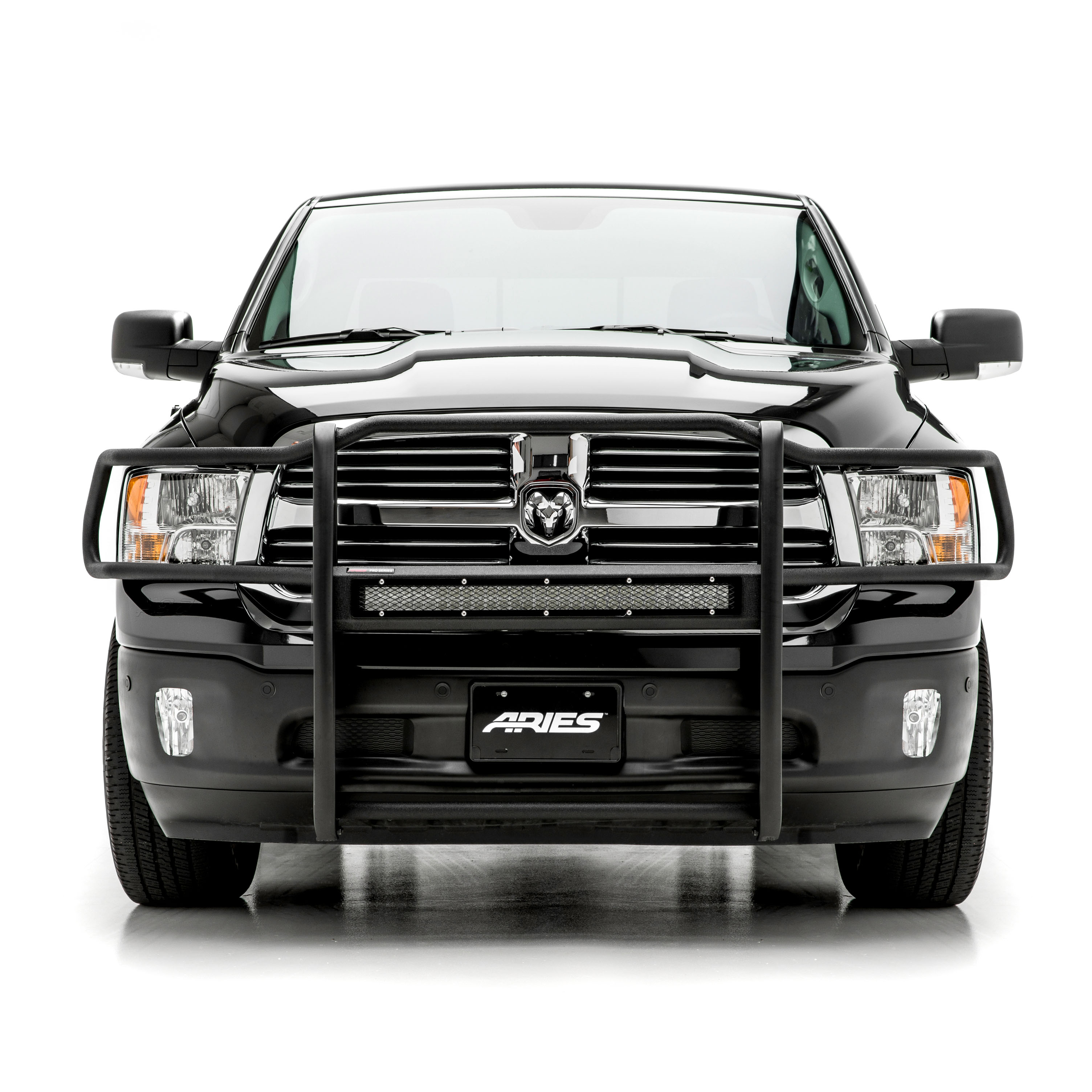 ARIES 2170028 Pro Series Black Steel Grille Guard with Light Bar, Select Dodge, Ram 1500 thumbnail 11