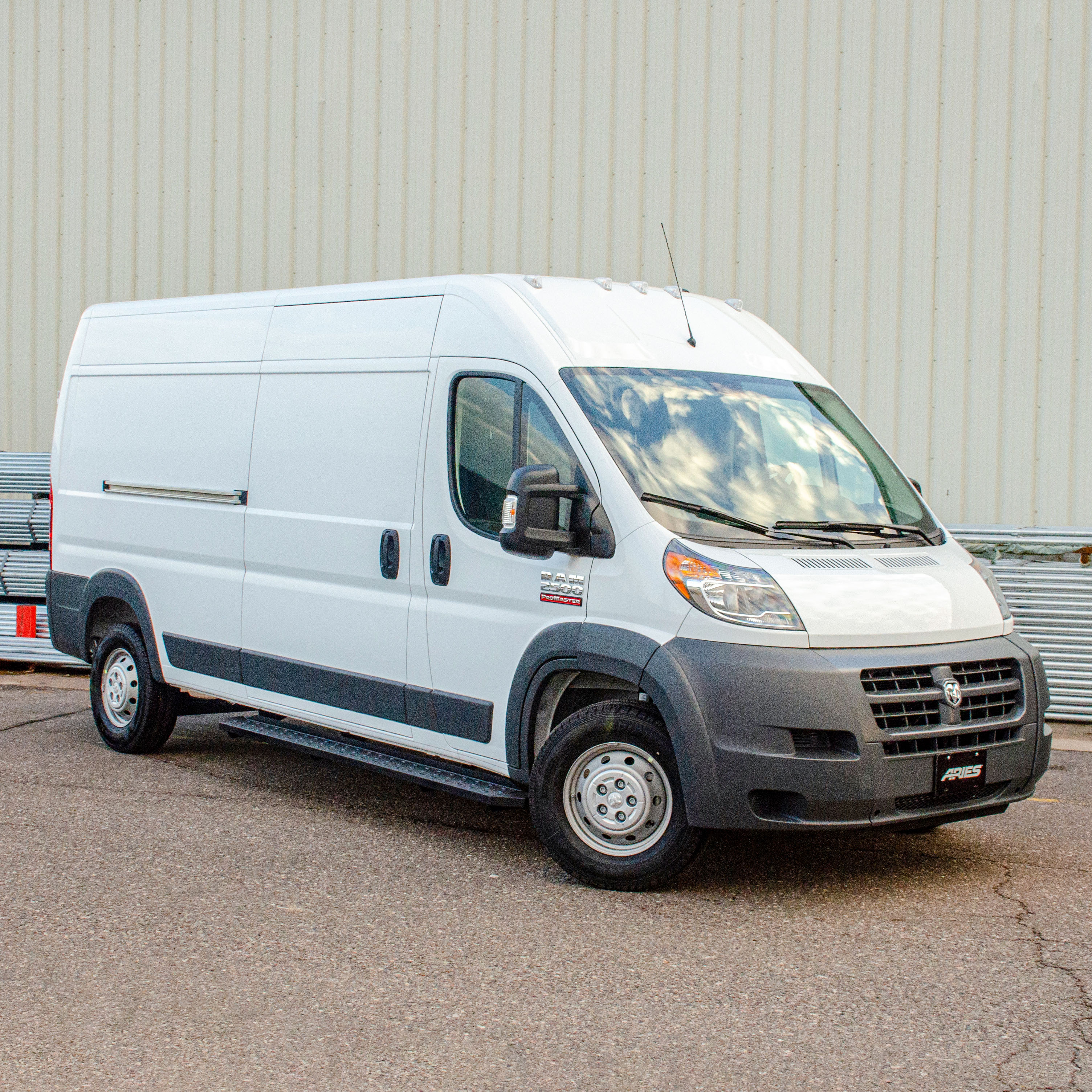 ARIES 2055539 RidgeStep Black Steel 36, 96-Inch Cargo Van Running Boards, Select Ram ProMaster 2500, 3500 thumbnail 8