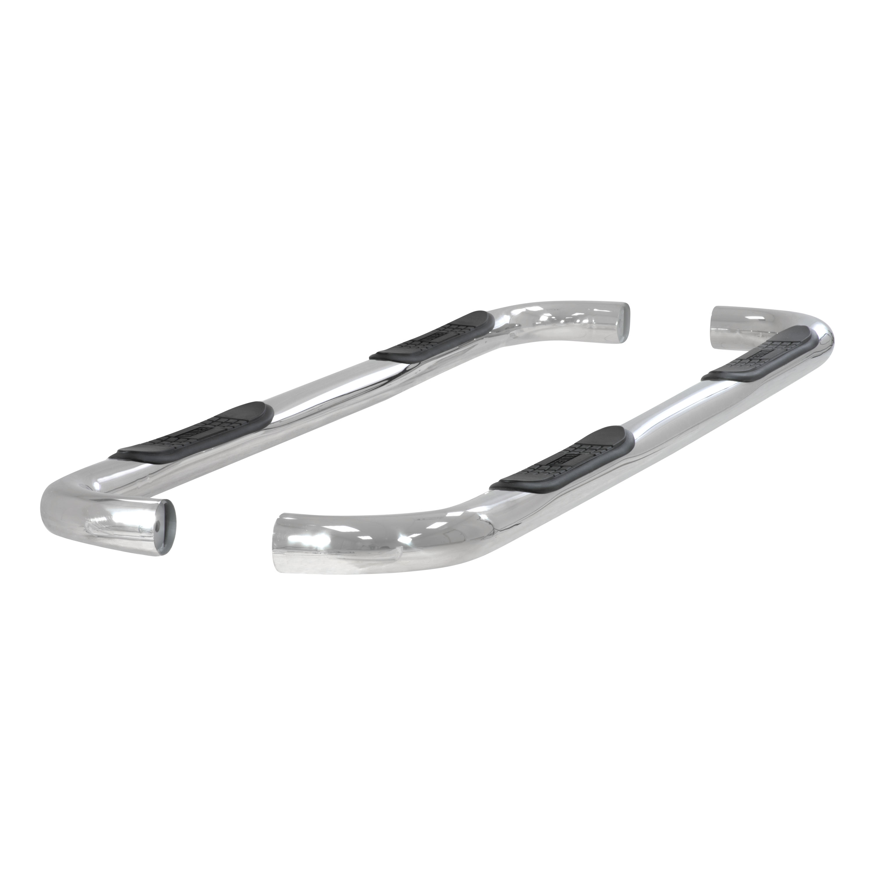 ARIES 203009-2 3-Inch Round Polished Stainless Steel Nerf Bars, No-Drill, Fits Select Ford F-150 thumbnail 0
