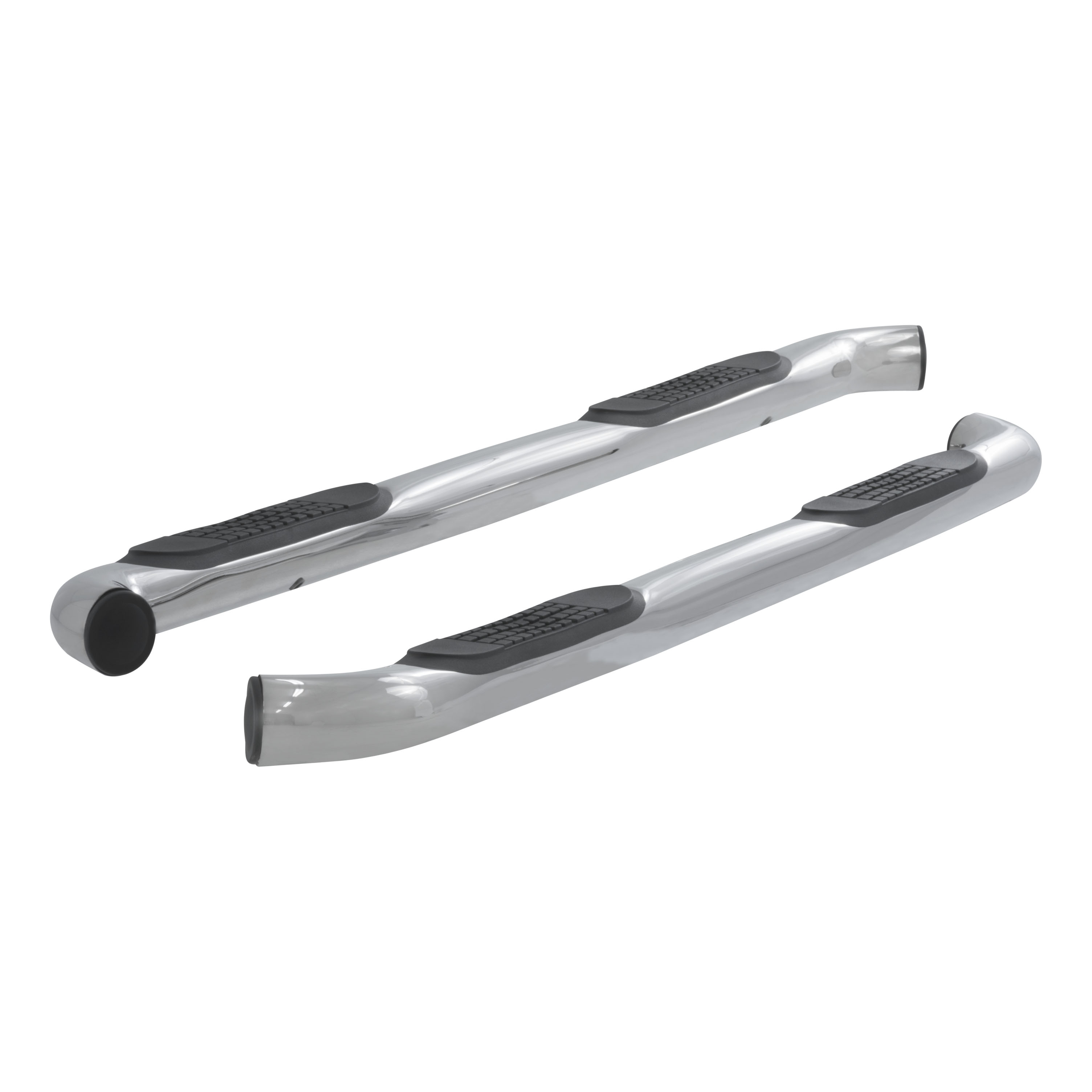ARIES 203015-2 3-Inch Round Polished Stainless Steel Nerf Bars, No-Drill, Fits Select Ford F-150, Lincoln Mark LT thumbnail 0