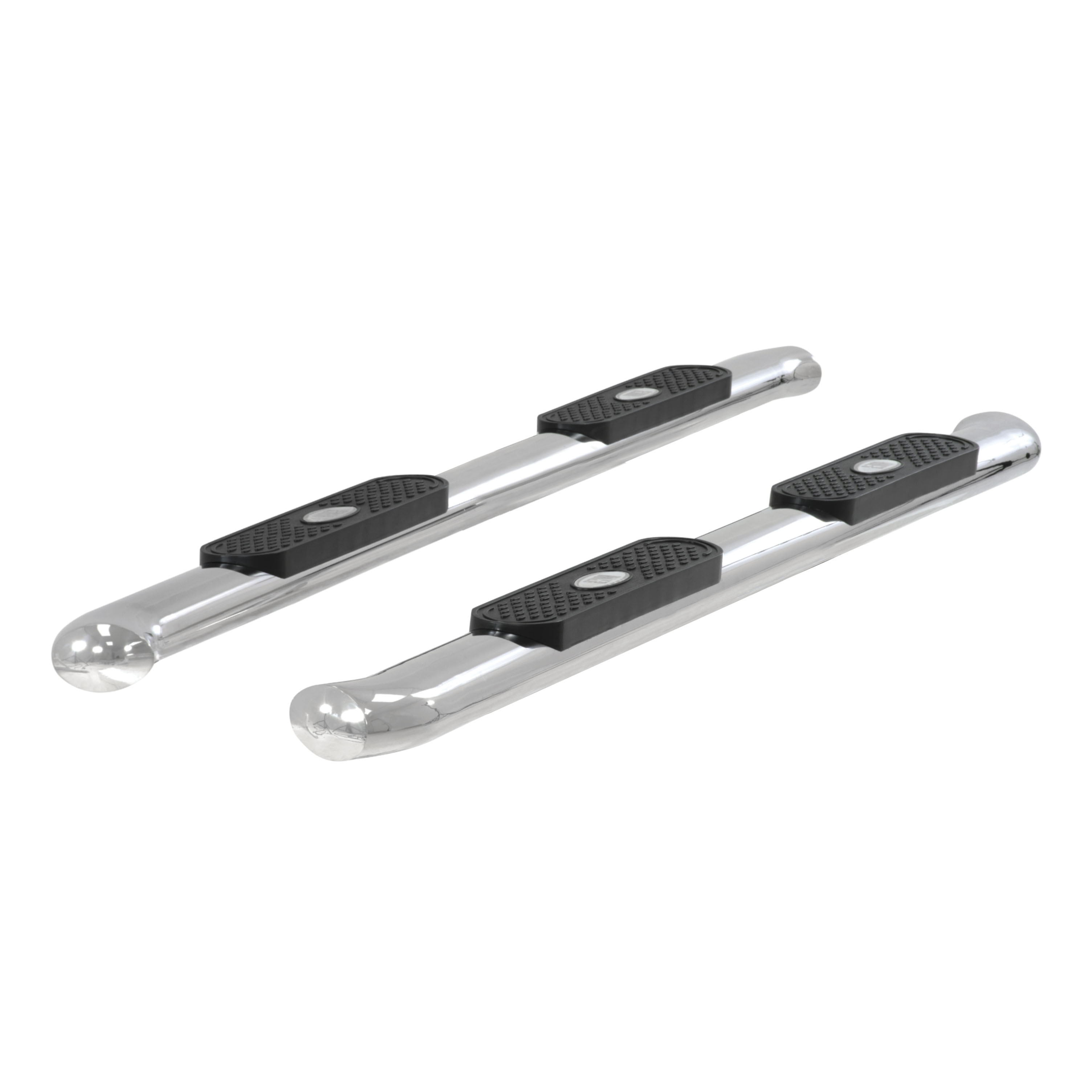 ARIES S223044-2 4-Inch Oval Polished Stainless Steel Nerf Bars, Select Ford F-150, F-250, F-350, F-450, F-550 Super Duty thumbnail 0