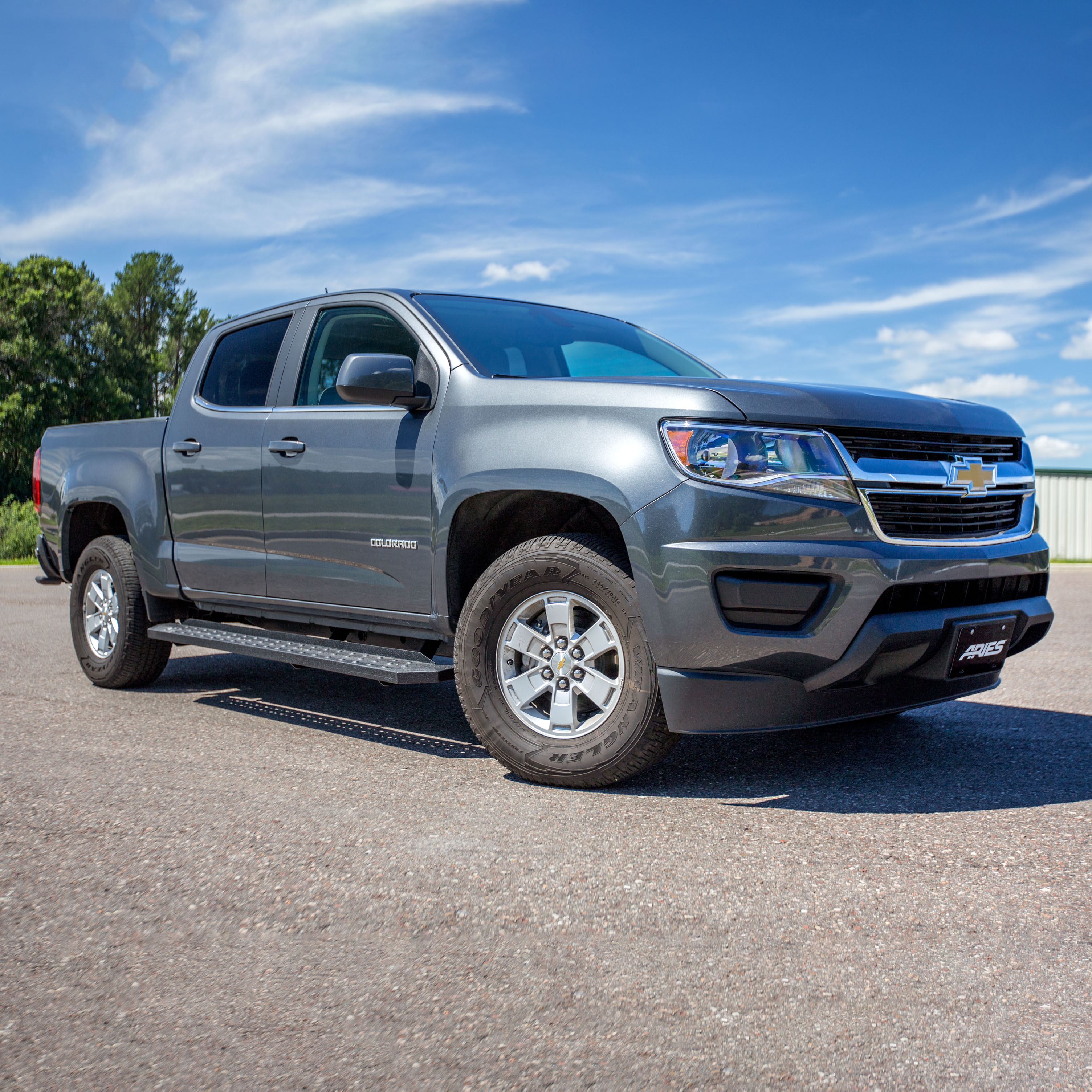 ARIES 2055532 RidgeStep Black Steel 6-1/2 x 75-Inch Truck Running Boards, Select Chevrolet Colorado, GMC Canyon thumbnail 8