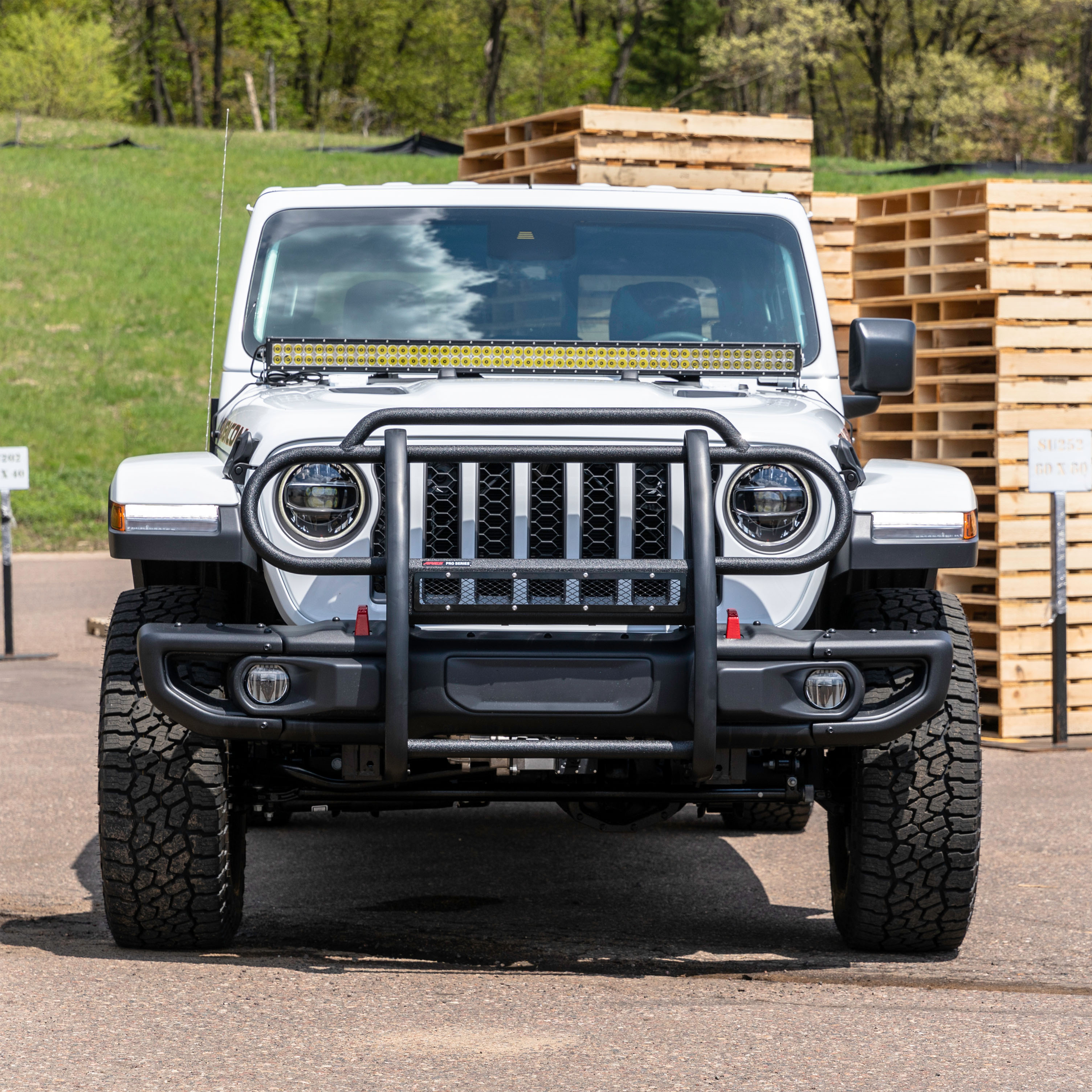 ARIES P1053 Pro Series Black Steel Grille Guard, No-Drill, Select Jeep Wrangler JL, Gladiator thumbnail 10