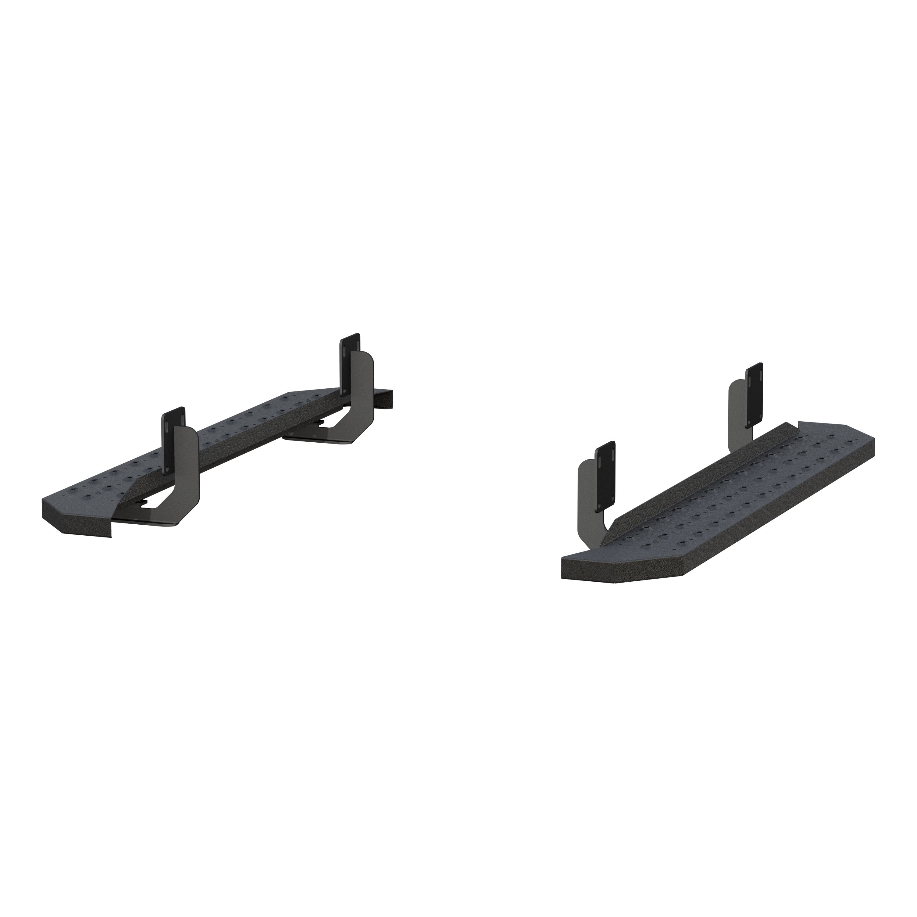 ARIES 2055522 RidgeStep Black Steel 6-1/2 x 53-Inch Truck Running Boards, Select Ford F-250, F-350 Super Duty thumbnail 2