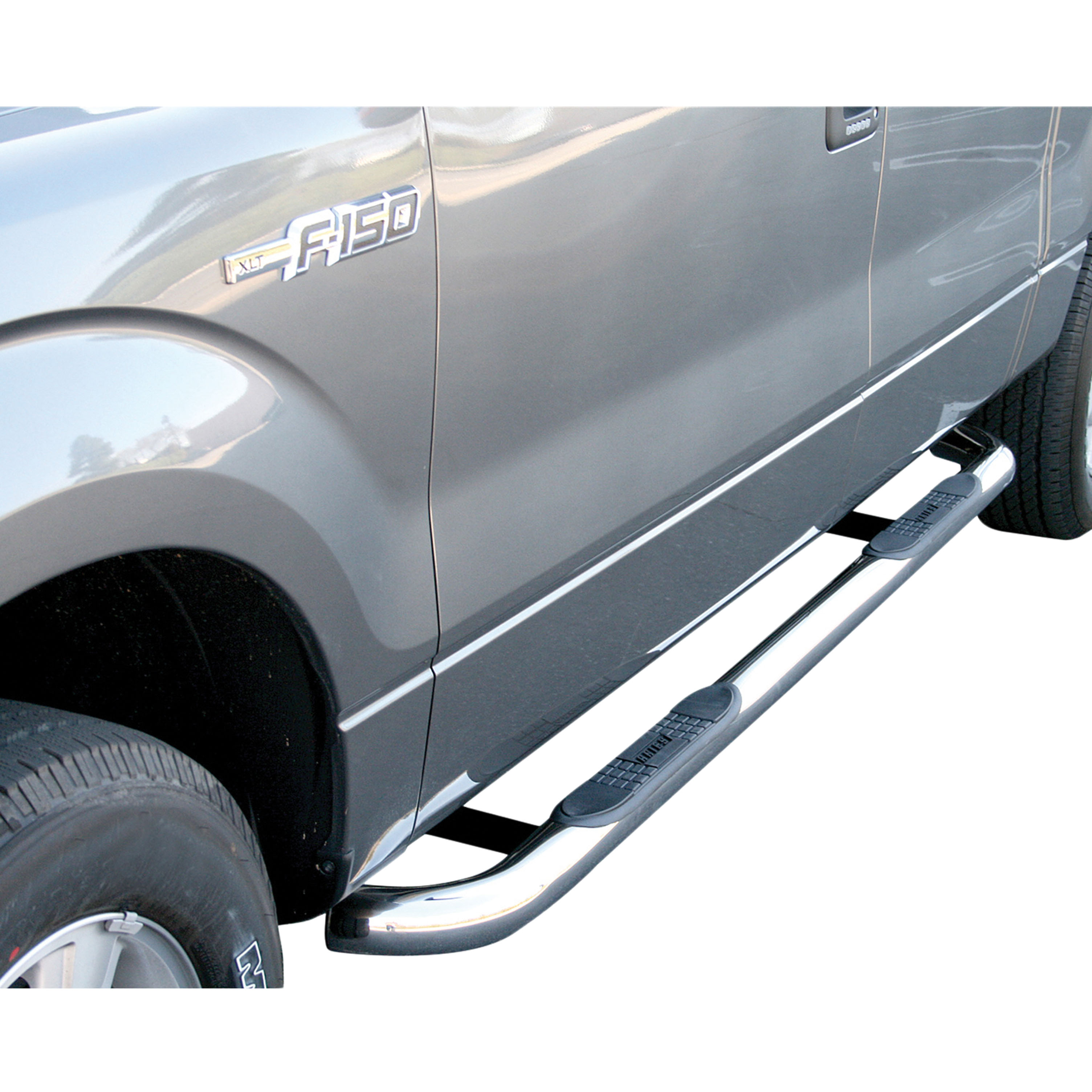 ARIES 203039-2 3-Inch Round Polished Stainless Steel Nerf Bars, No-Drill, Fits Select Ford F-150 thumbnail 6