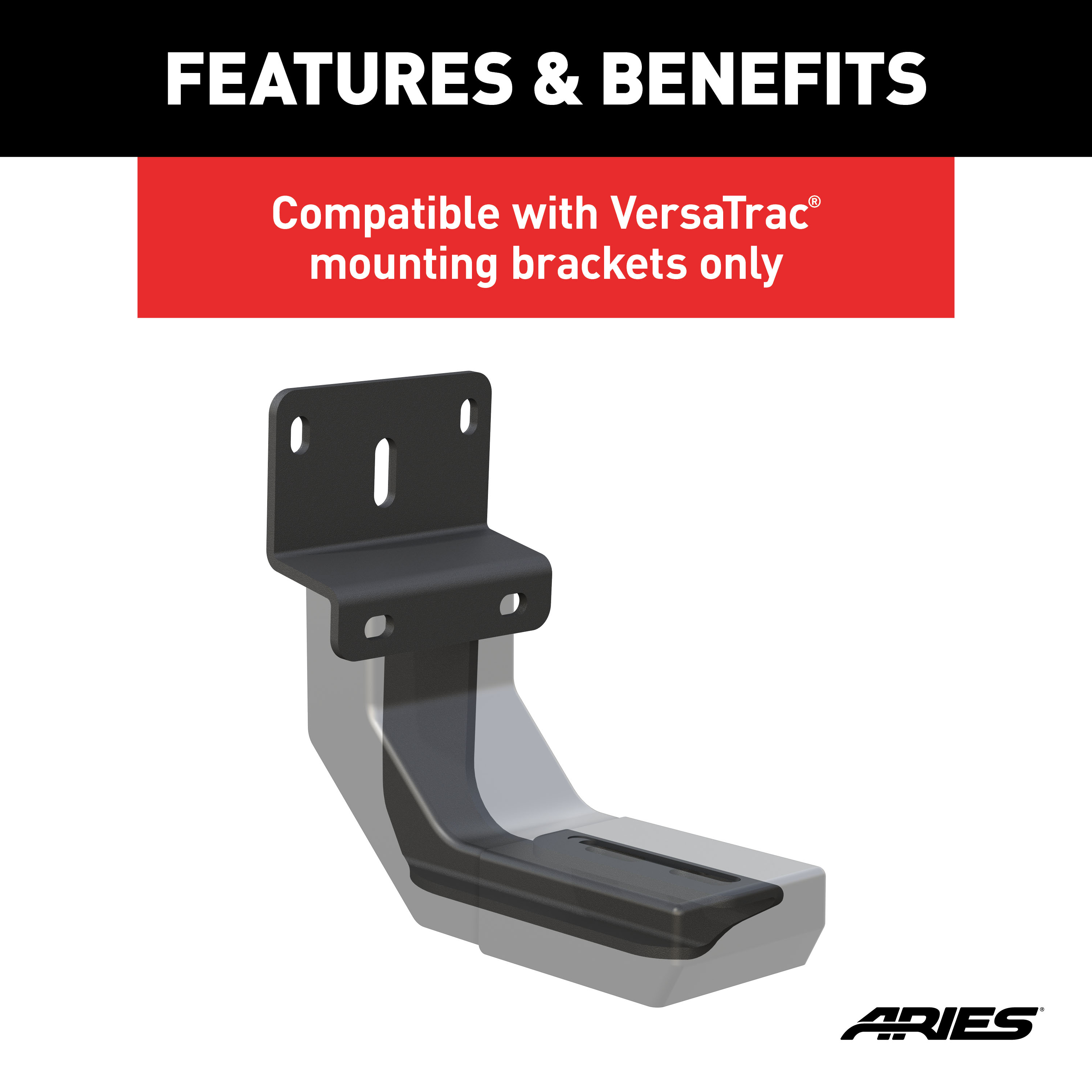 ARIES 2055180 VersaTrac Running Board Bracket Covers, 8-Pack thumbnail 3