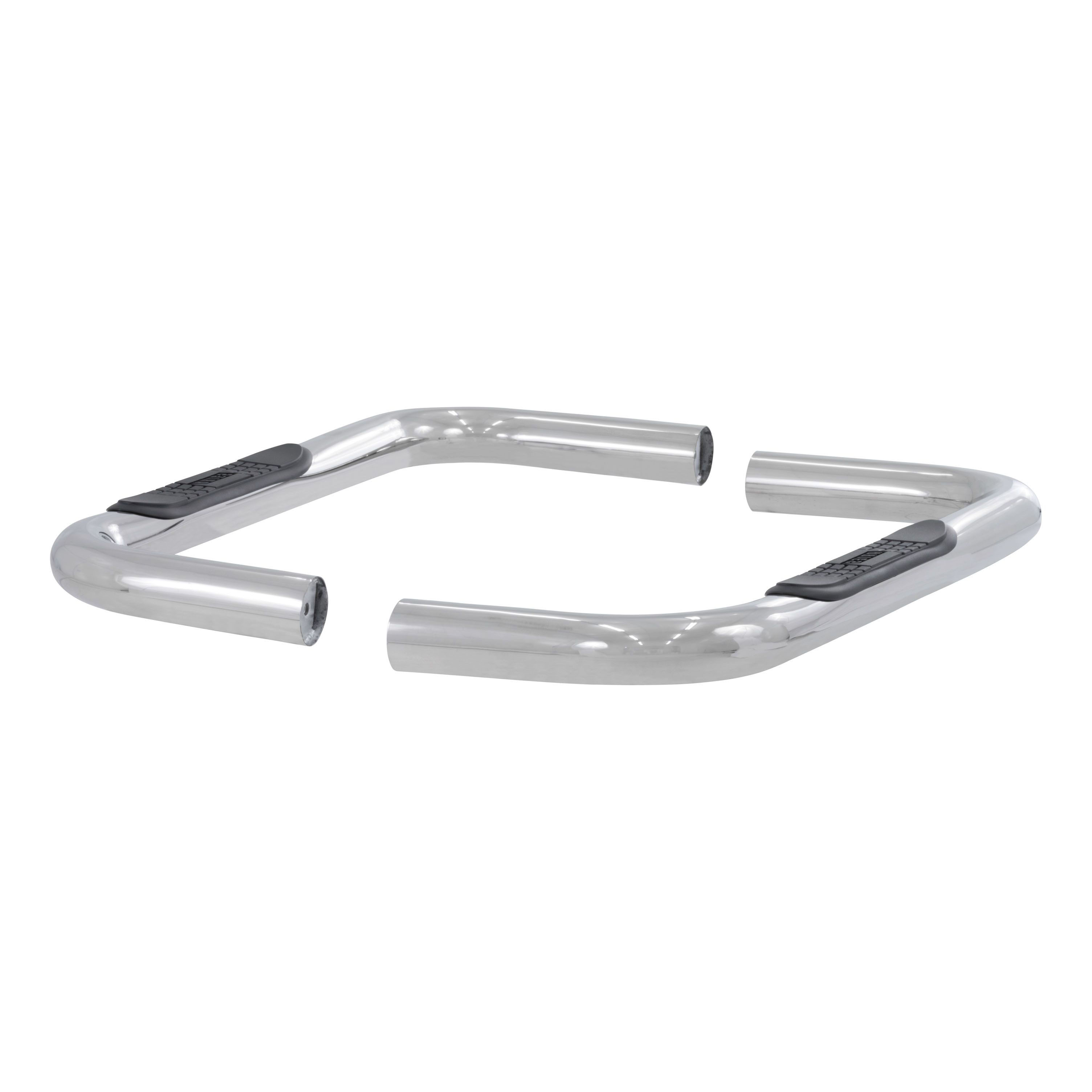 ARIES 204036-2 3-Inch Round Polished Stainless Steel Nerf Bars, No-Drill, Fits Select Chevrolet, GMC C, K thumbnail 0