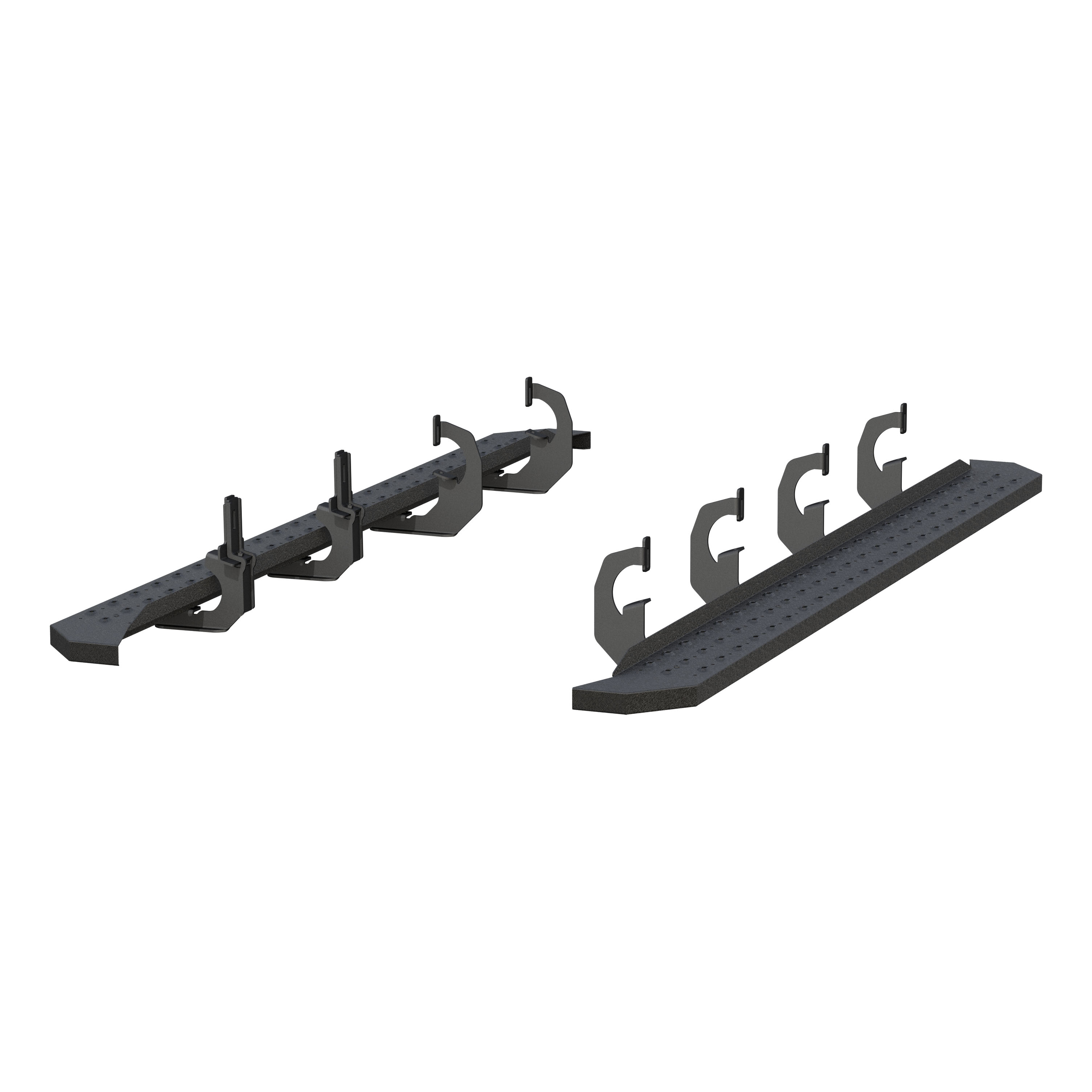 ARIES 2055531 RidgeStep Black Steel 6-1/2 x 91-Inch Truck Running Boards, Select Chevrolet Silverado, GMC Sierra 2500, 3500 HD thumbnail 2