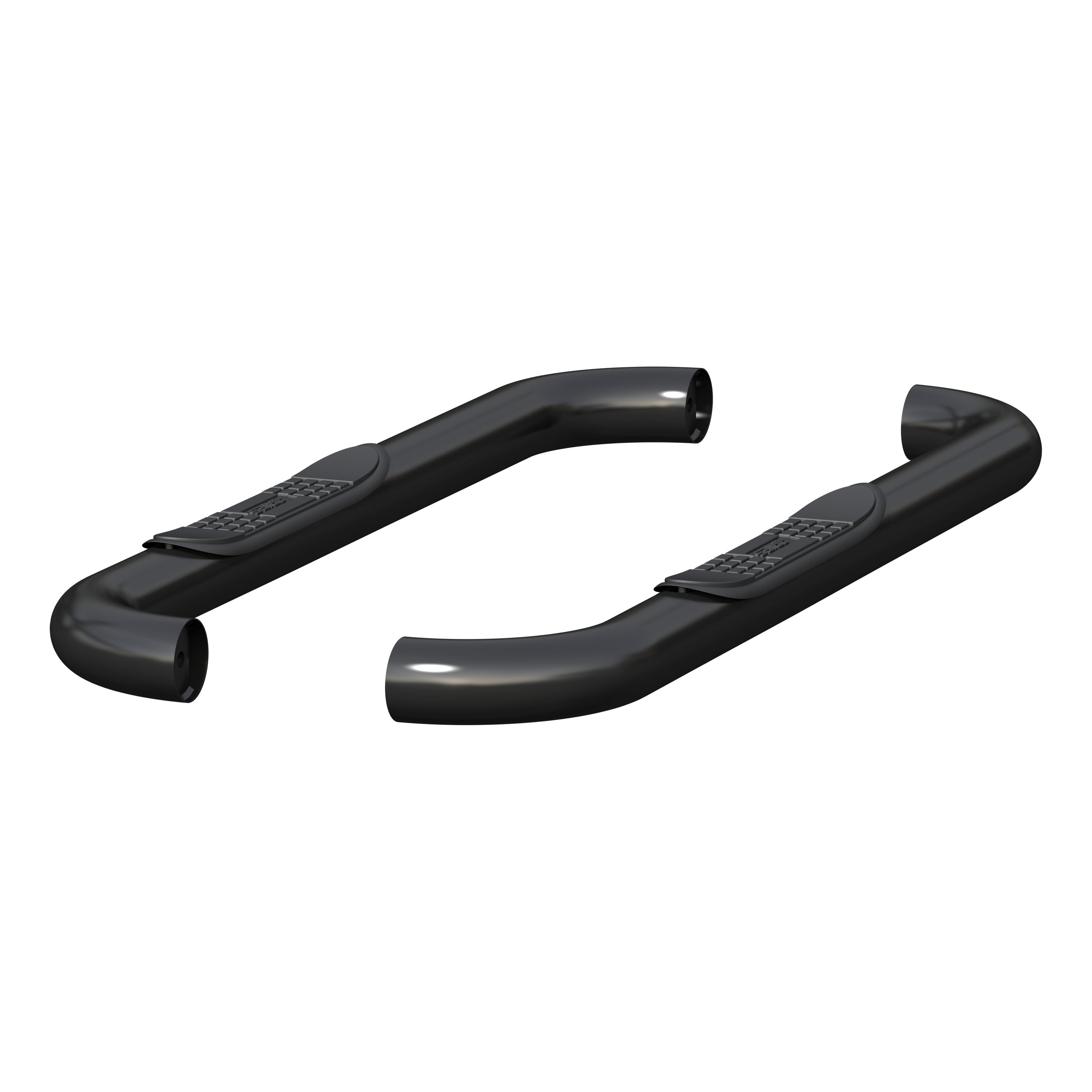 ARIES 215039 3-Inch Round Black Stainless Steel Nerf Bars, No-Drill, Fits Select Dodge, Ram 1500, 2500, 3500 thumbnail 1