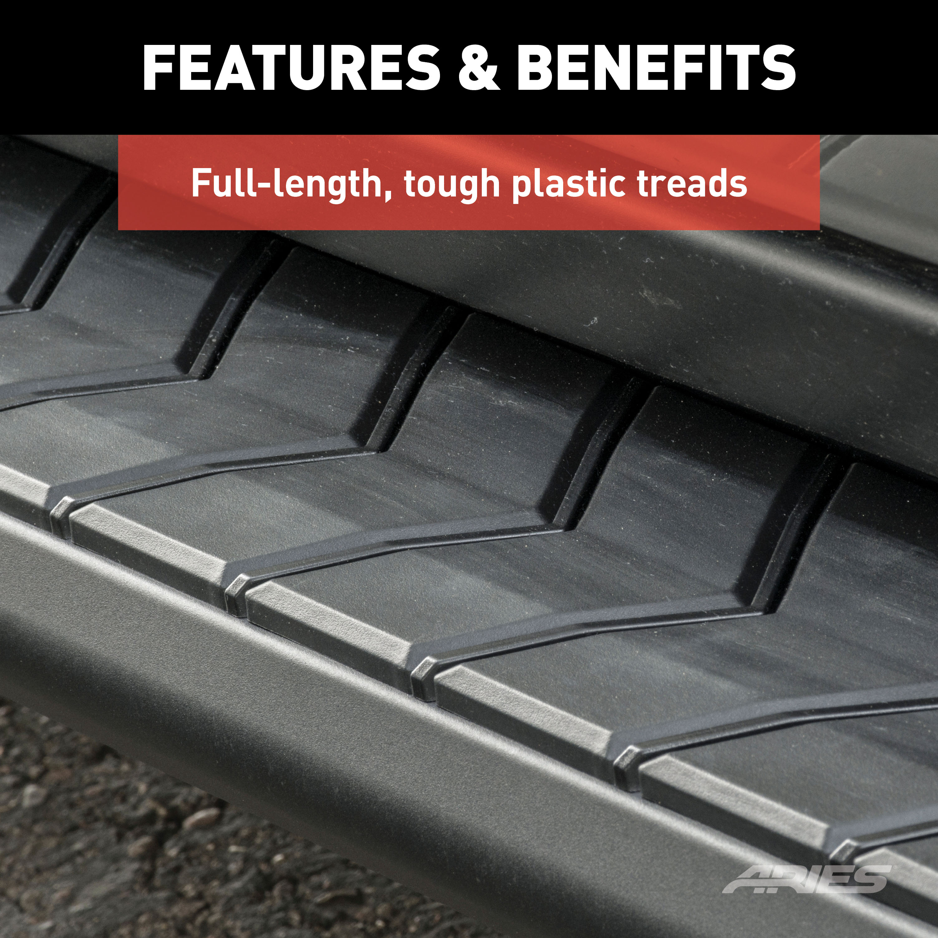 ARIES 2061034 AeroTread 5 x 67-Inch Black Stainless SUV Running Boards, Select Honda CR-V thumbnail 5