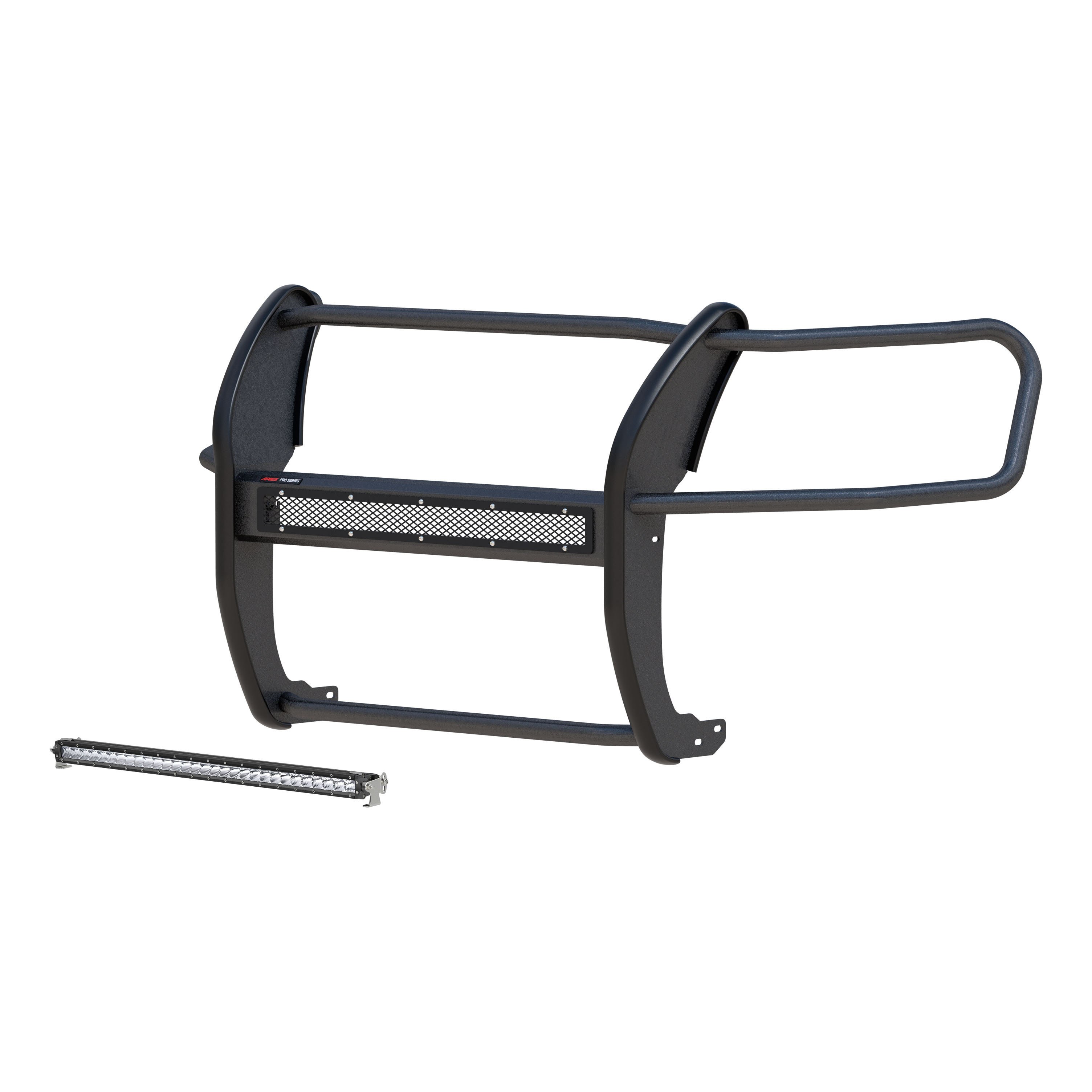 ARIES 2170037 Pro Series Black Steel Grille Guard with Light Bar, Select Ford Ranger thumbnail 0